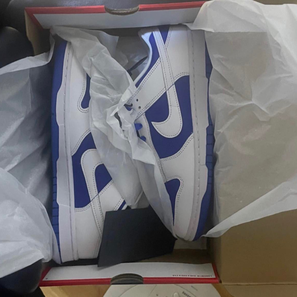 Nike Dunk Low Retro Racer Blue and White 착용 스타일