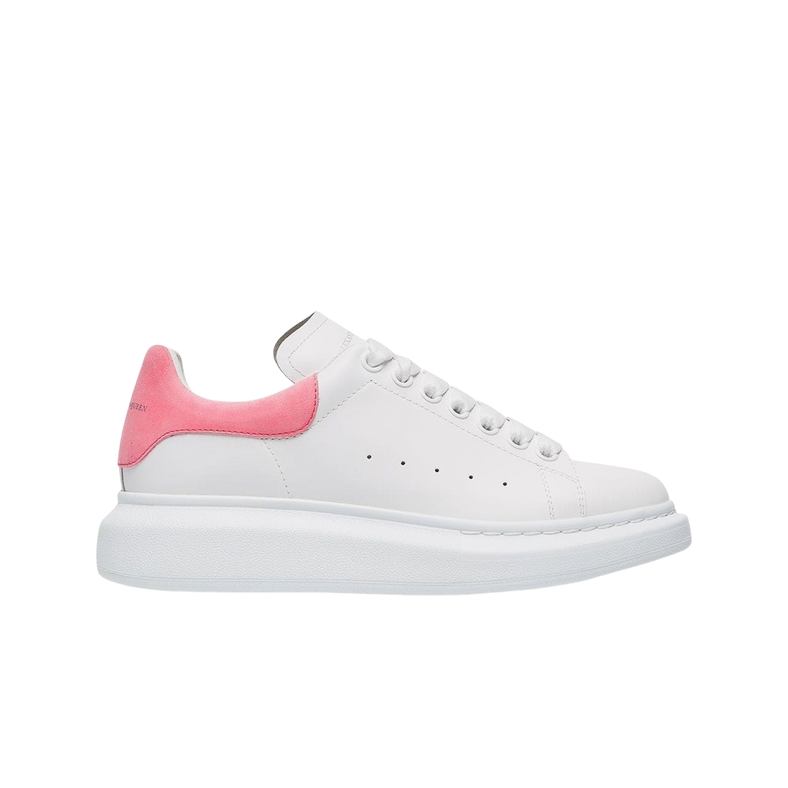 (W) 알렉산더 맥퀸 오버사이즈드 스니커즈 화이트 플라밍고 핑크((W) Alexander McQueen Oversized Sneakers White Flamingo Pink) - 1
