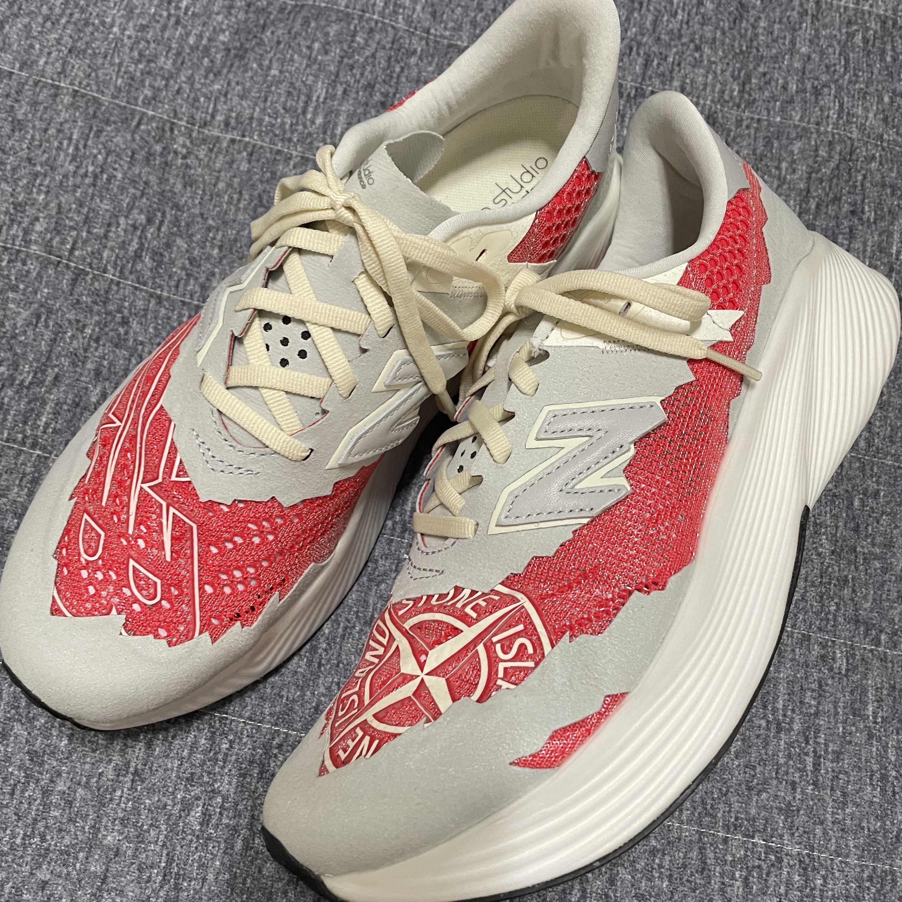 New Balance x Stone Island x Tokyo Design Studio FuelCell RC Elite v2 SI Red 착용 스타일