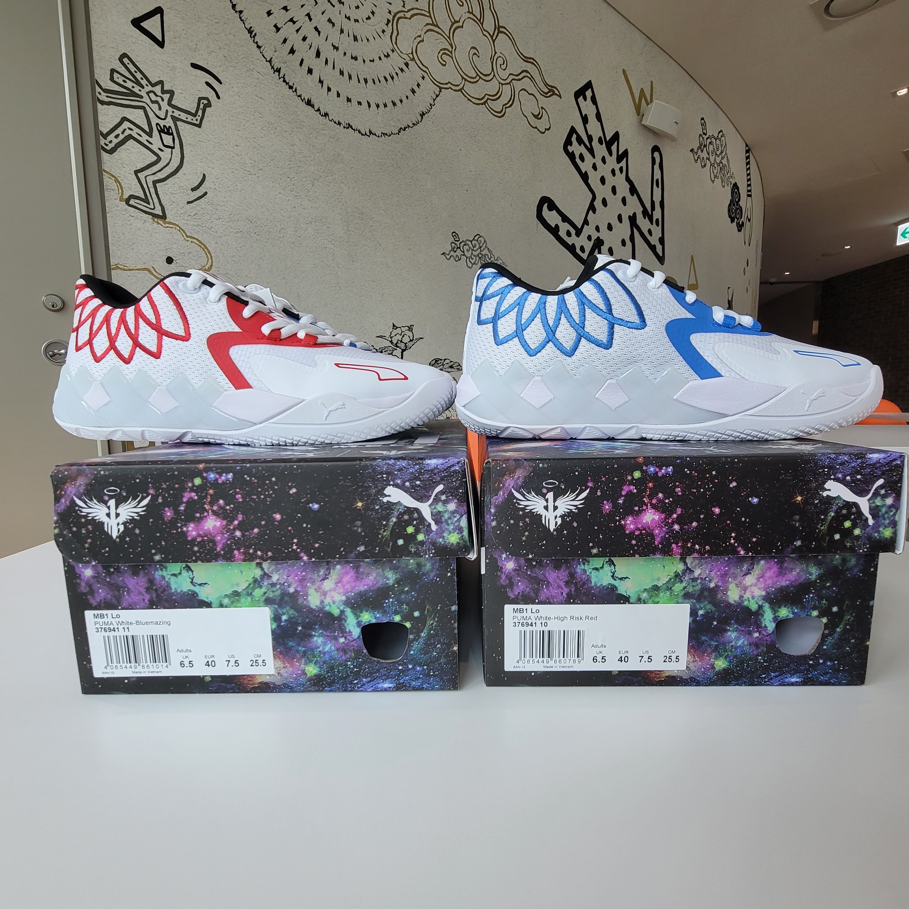 Puma MB.01 White High Risk Red 착용 스타일 - 4
