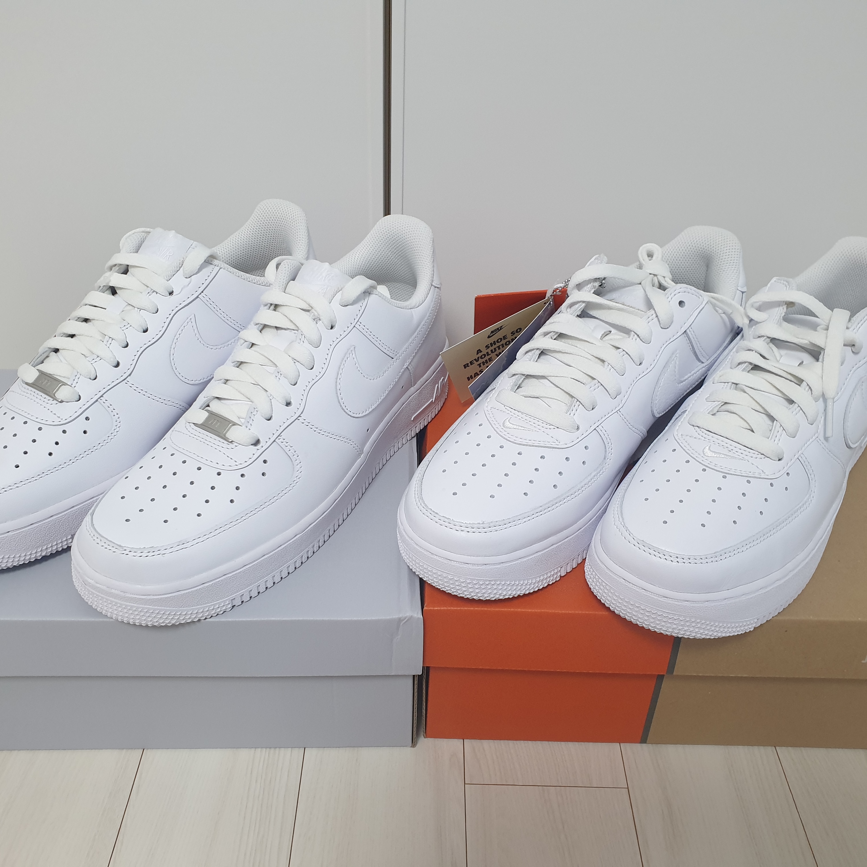 Nike Air Force 1 '07 Low White, Nike Air Force 1 Low Retro Color of the Month White 착용 스타일 - 1