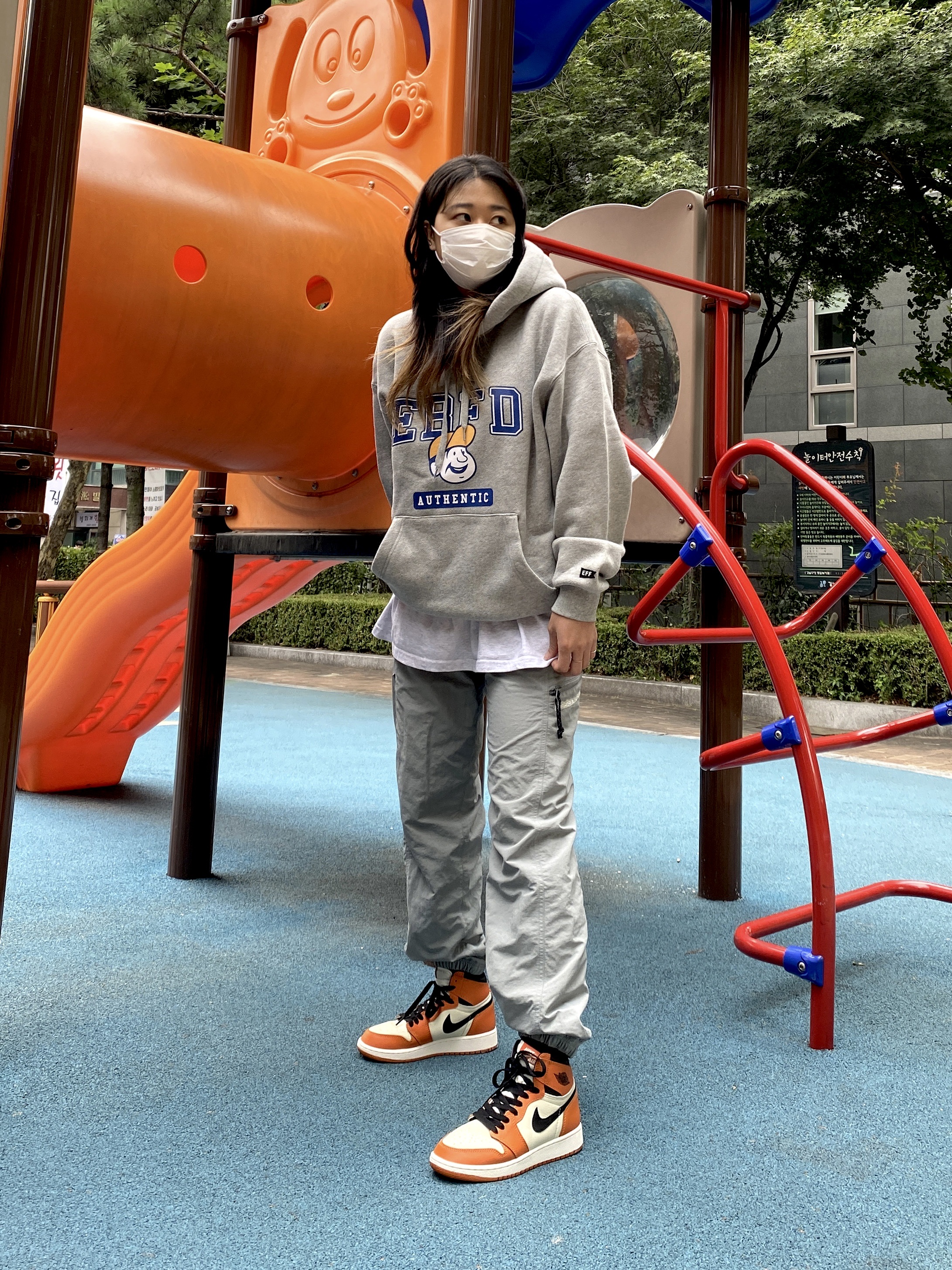 (GS) Jordan 1 Retro High OG Reverse Shattered Backboard, Jordan 1 Retro High OG Reverse Shattered Backboard 착용 스타일 - 3