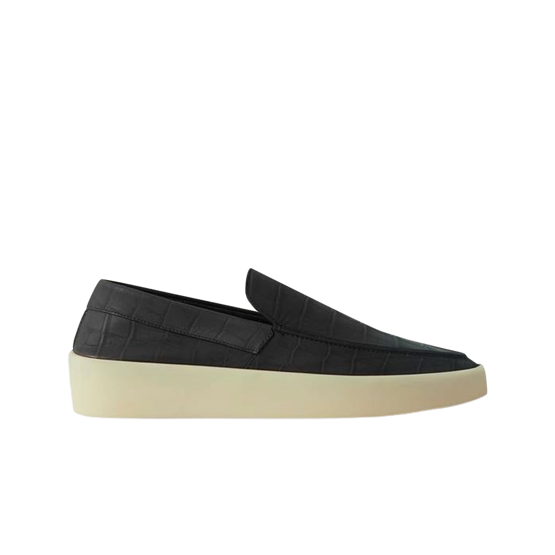 피어 오브 갓 크로커다일 레더 더 로퍼 오프 블랙(Fear of God Crocodile Leather The Loafer Off Black)