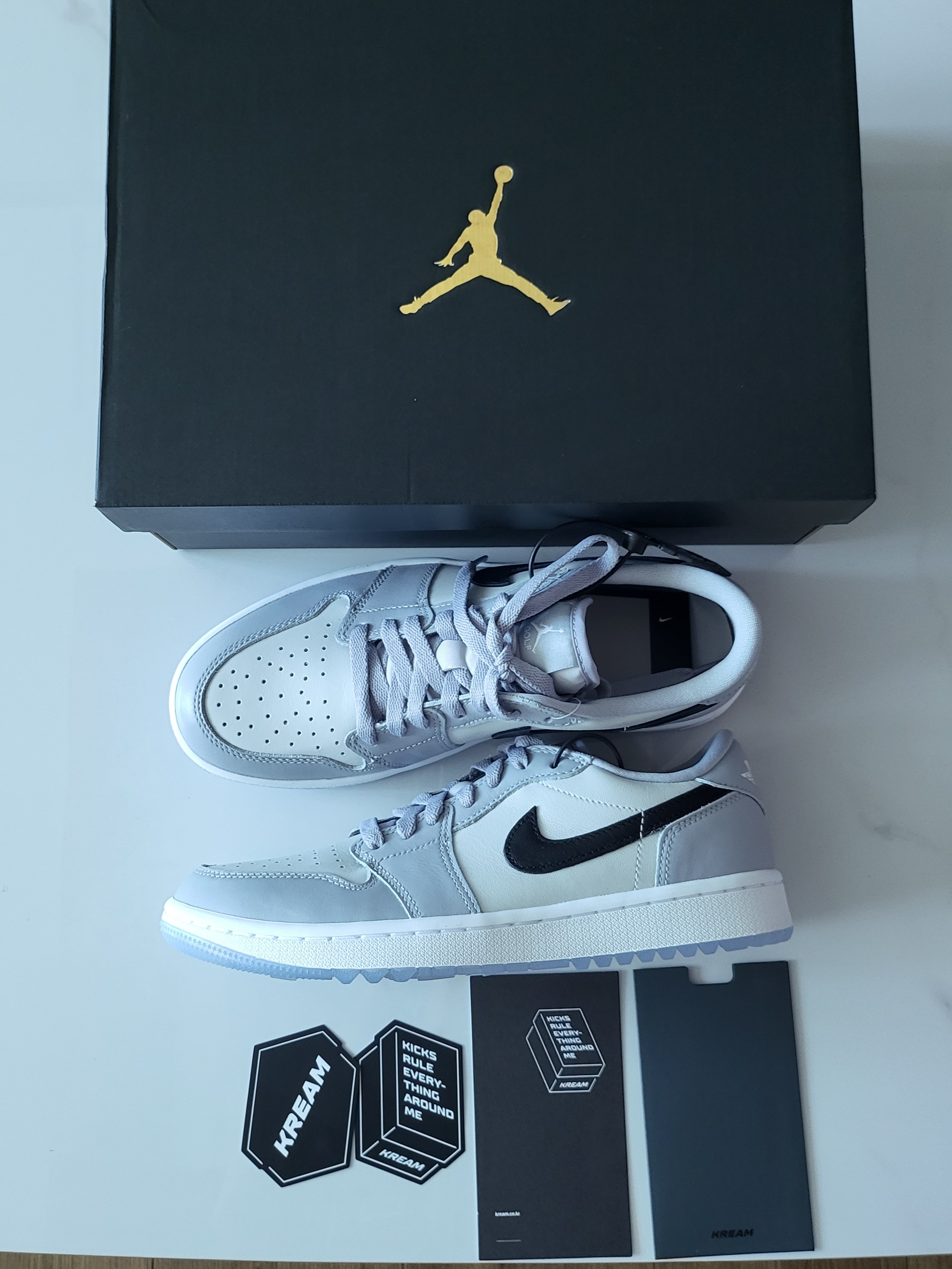 Jordan 1 Low Golf Wolf Grey 착용 스타일