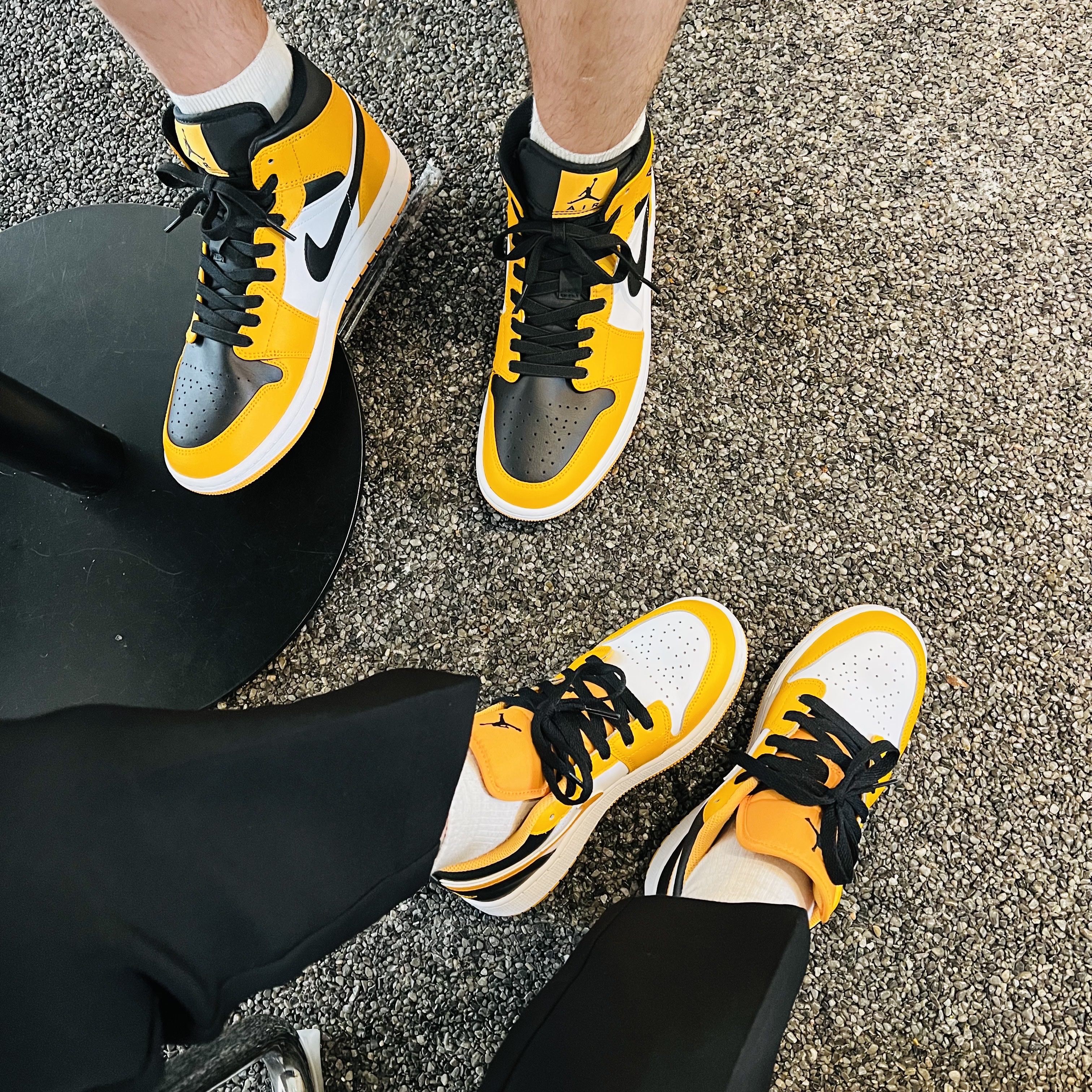 Jordan 1 Low Taxi, Jordan 1 Mid Taxi 착용 스타일 - 1
