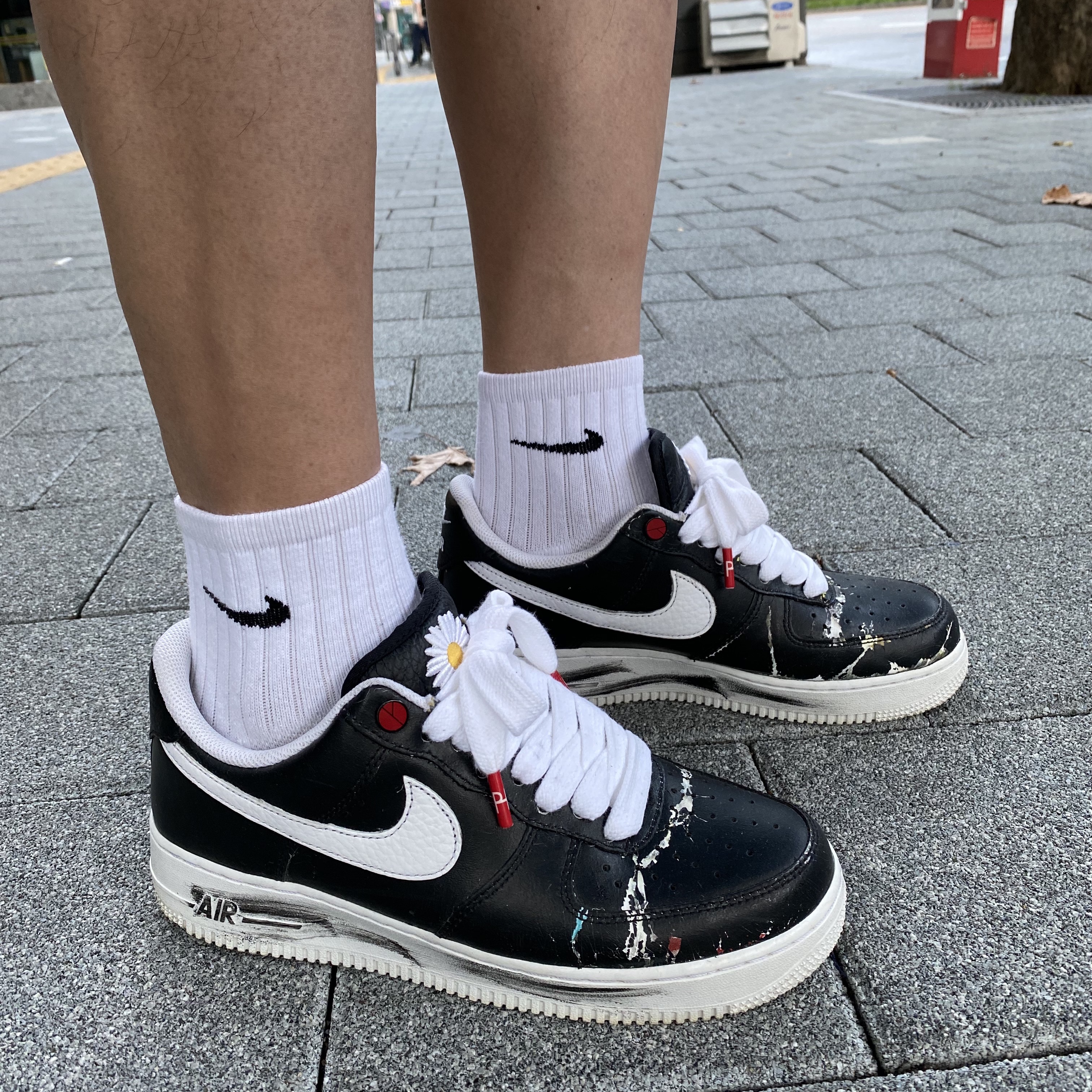 Nike x Peaceminusone Air Force 1 Low Para-Noise 착용 스타일 - 1
