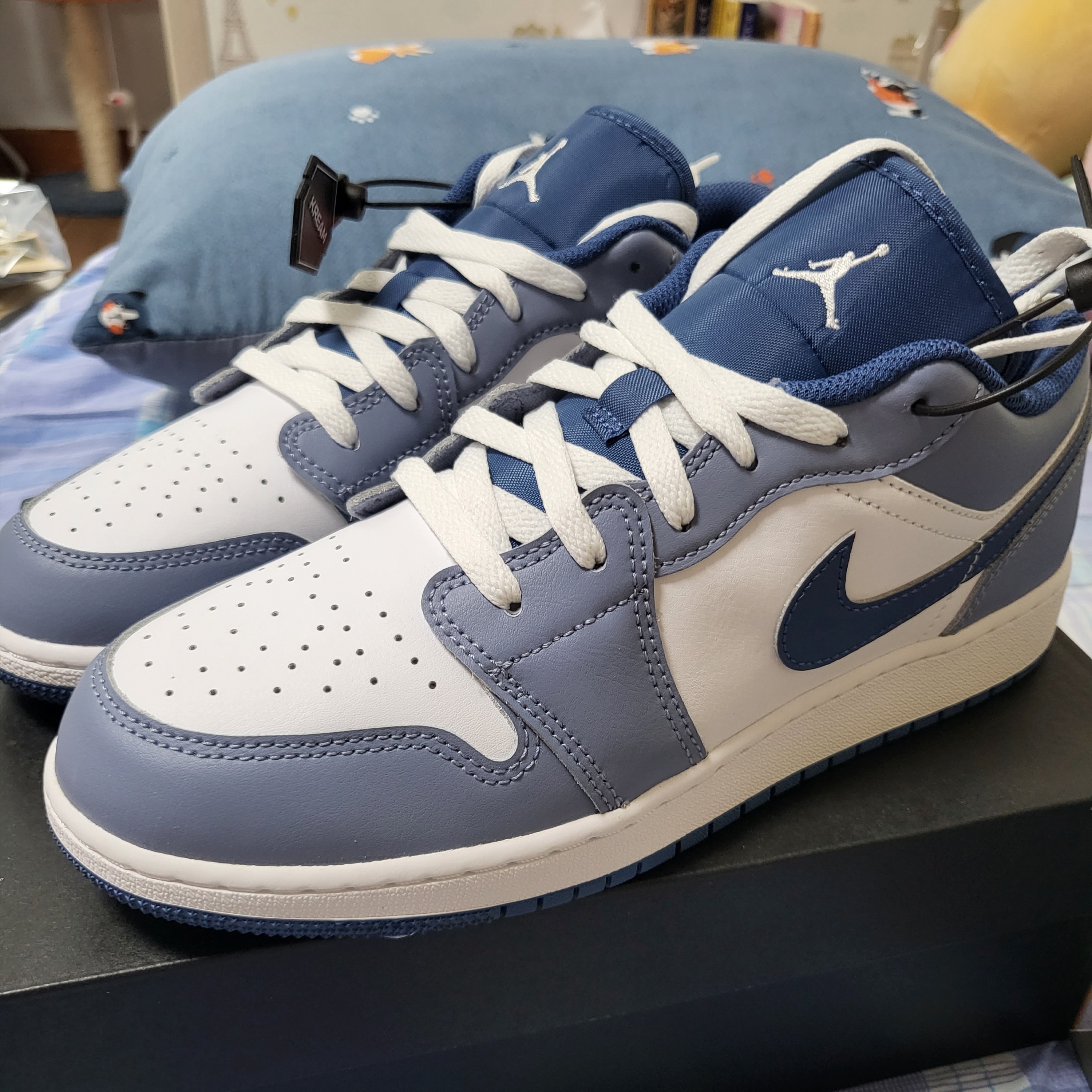 (GS) Jordan 1 Low SE Ashen Slate and Mystic Navy 착용 스타일