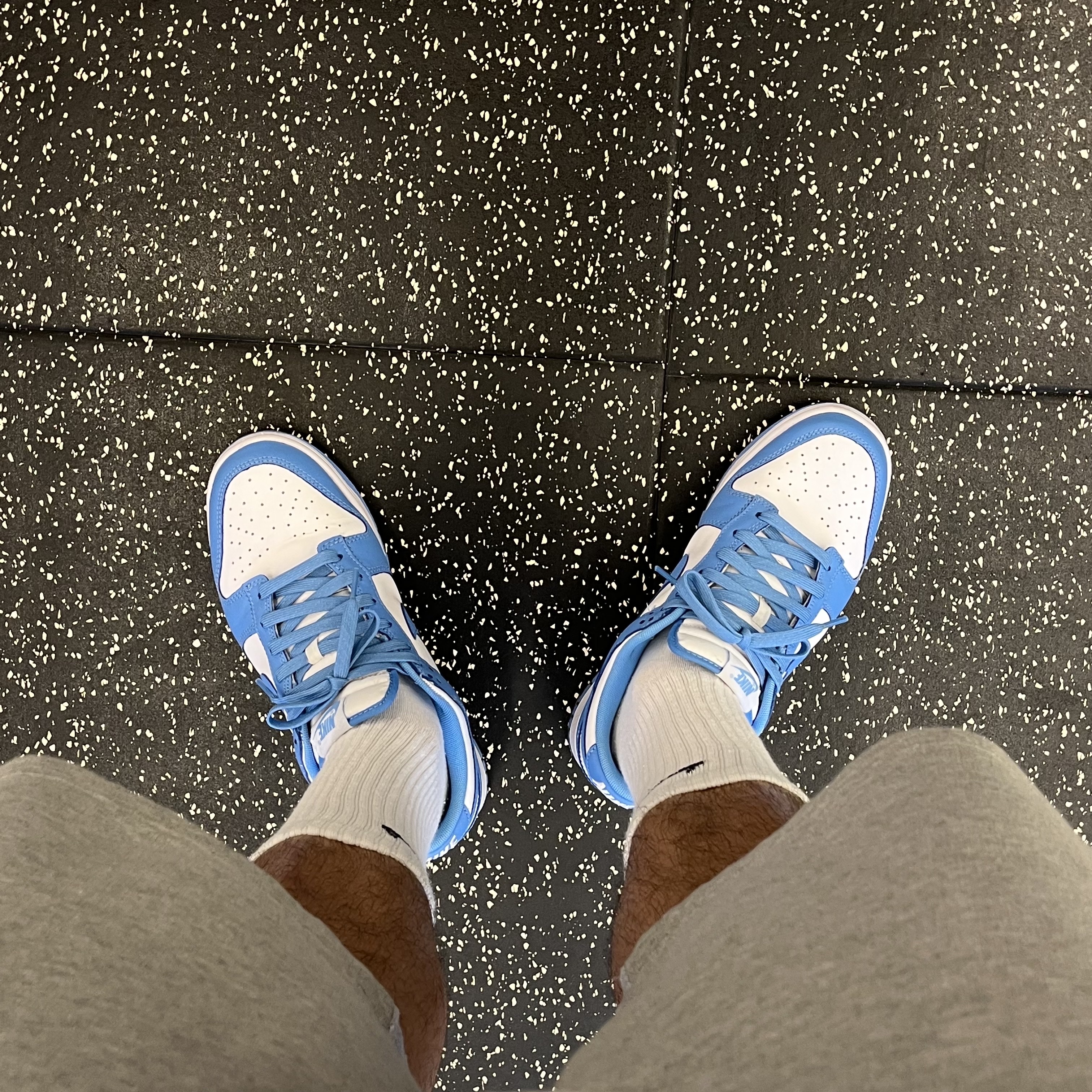 Nike Dunk Low Retro University Blue 착용 스타일