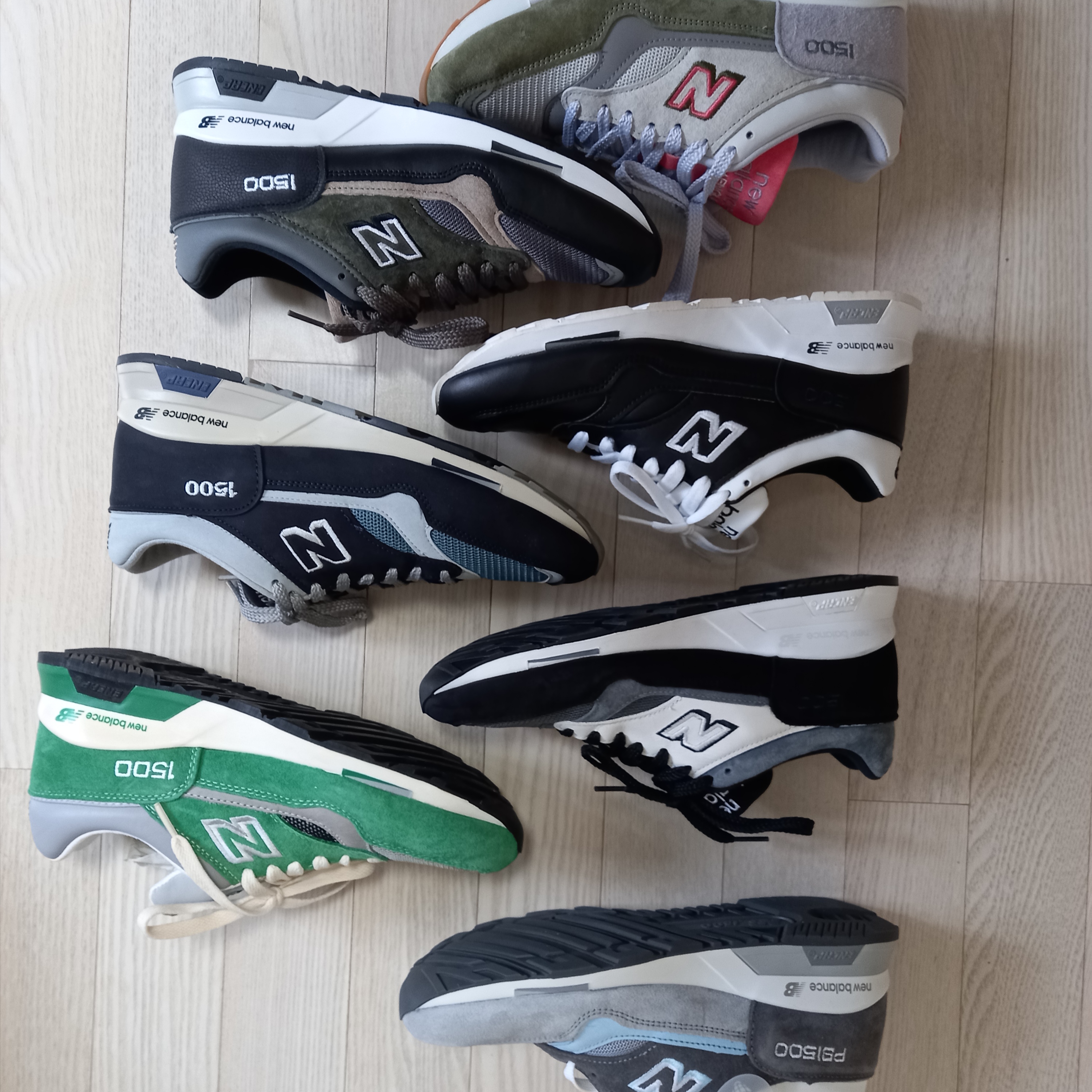 New Balance x Paperboy Paris x Beams 1500 Made in UK Ice Boy, New Balance x END. 1500 Made in UK Rainbow Eucalyptus 착용 스타일 - 1