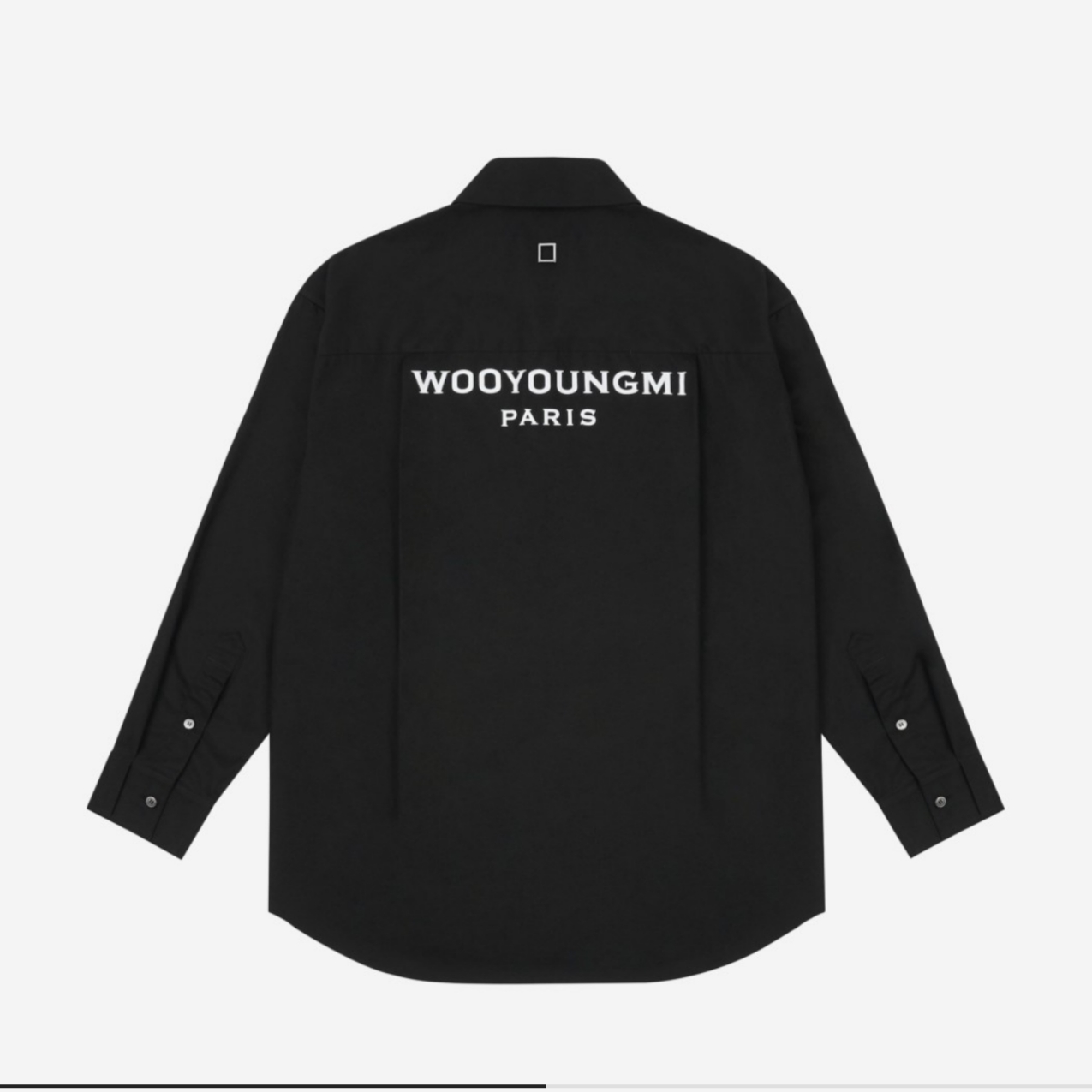 Wooyoungmi Back Logo Shirt Black - 22SS 착용 스타일 - 1