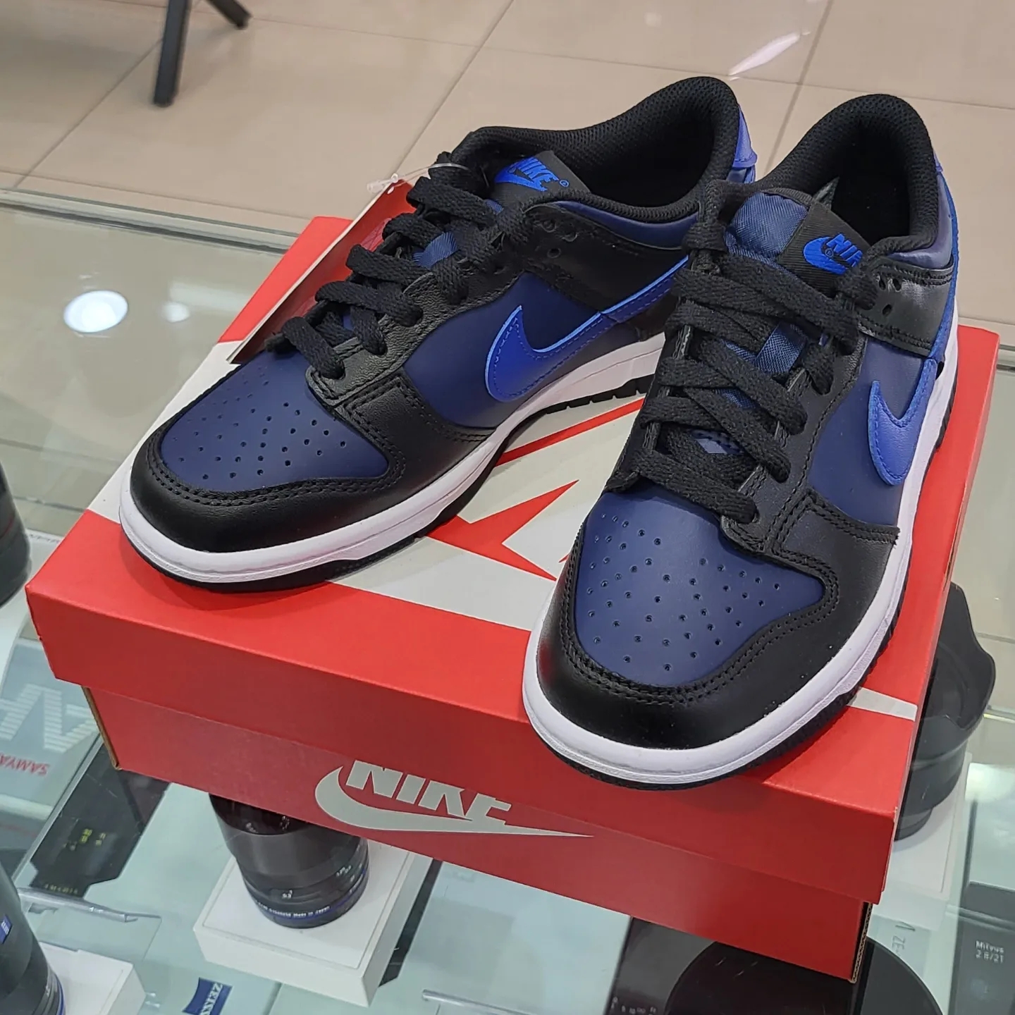(GS) Nike Dunk Low Midnight Navy 착용 스타일 - 2