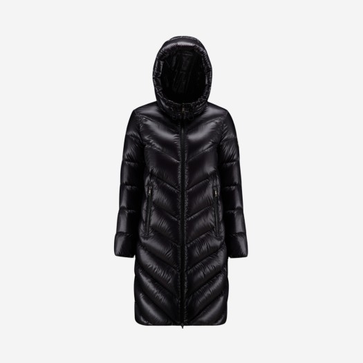 (W) Moncler Cambales Long Down Jacket Black - 22FW