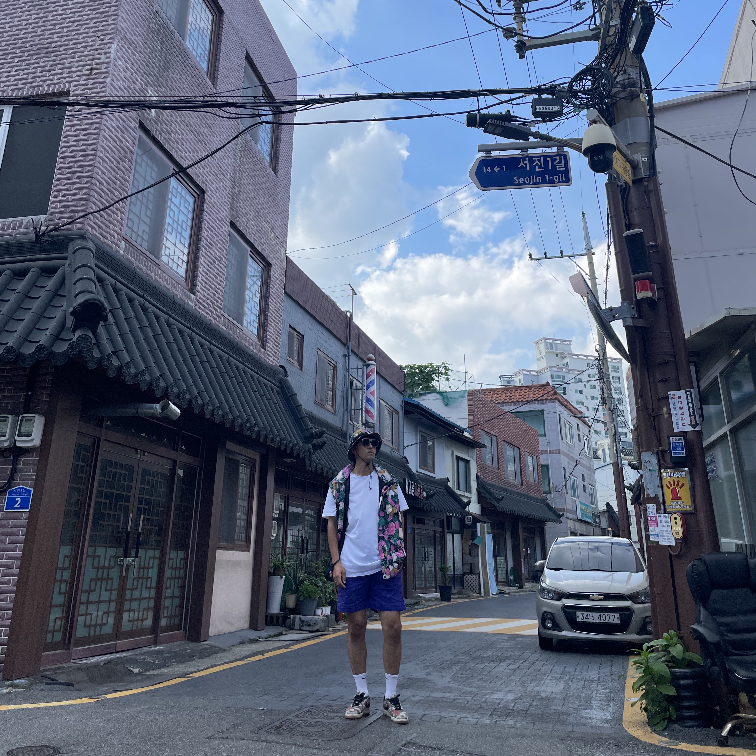 Supreme x The North Face Trekking Convertible Jacket Flowers - 22SS, Supreme x The North Face Trekking Crusher Flowers - 22SS 착용 스타일