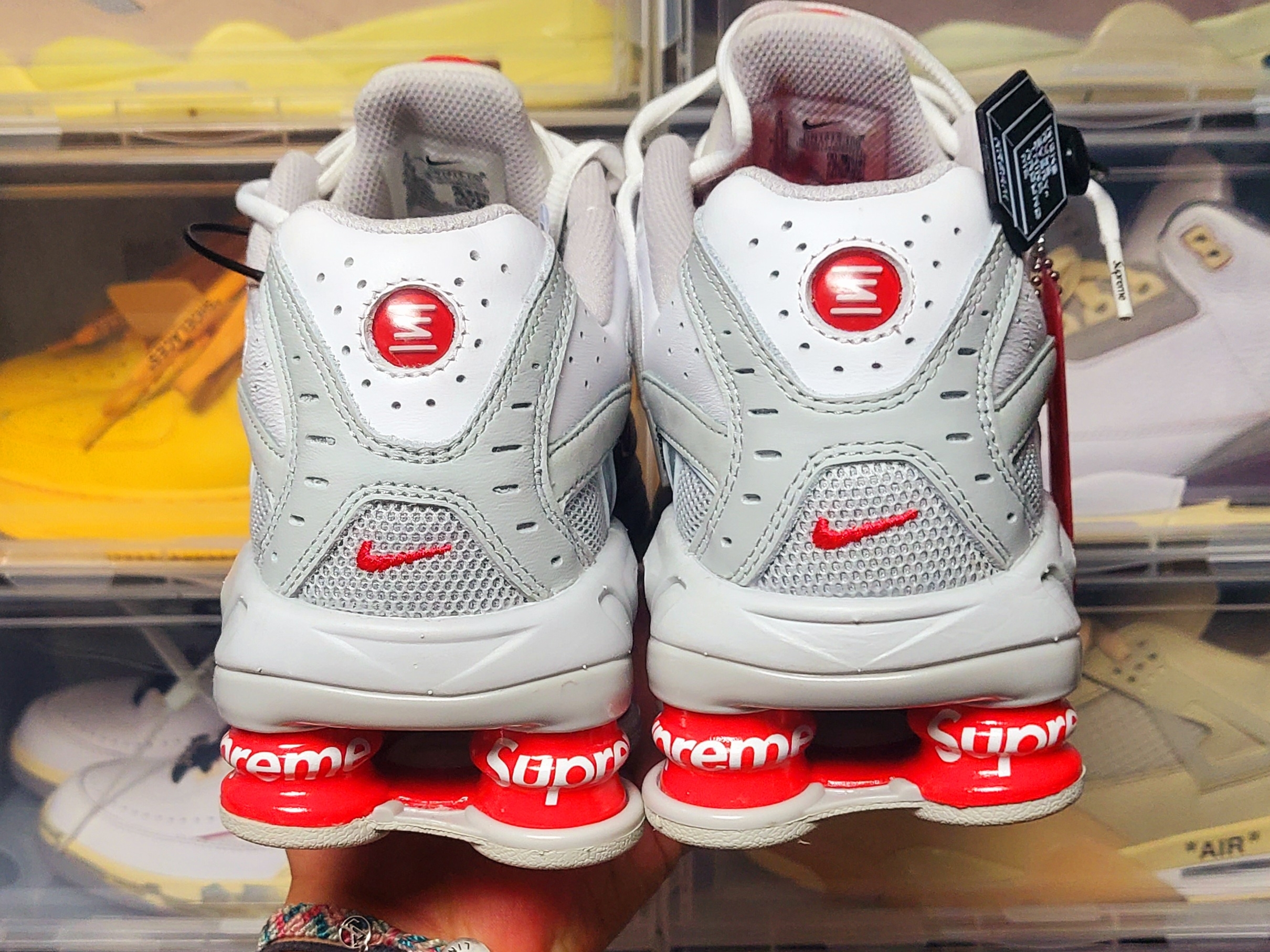 Nike x Supreme Shox Ride 2 SP White 착용 스타일 - 4