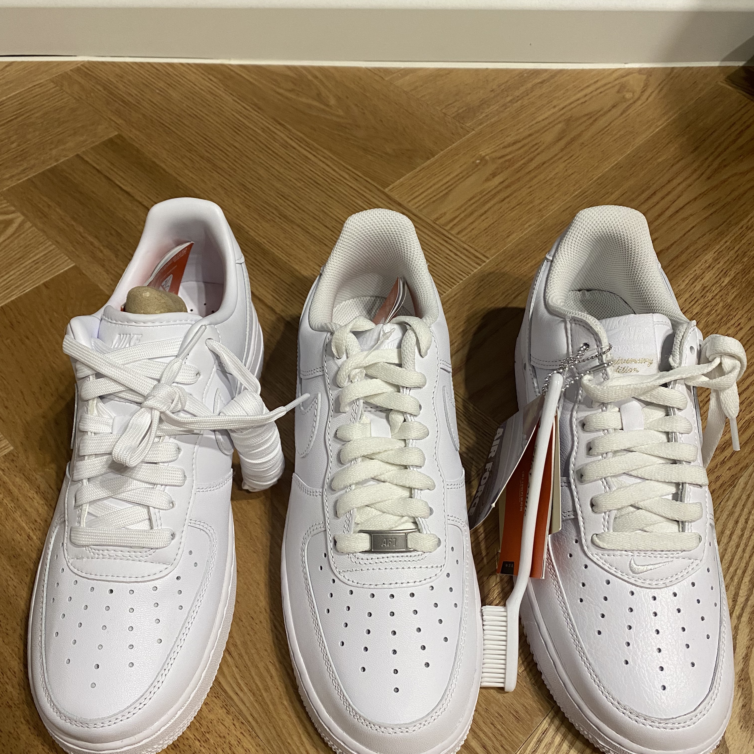 Nike Air Force 1 '07 Low White, Nike Air Force 1 Low Retro Color of the Month White 착용 스타일 - 1