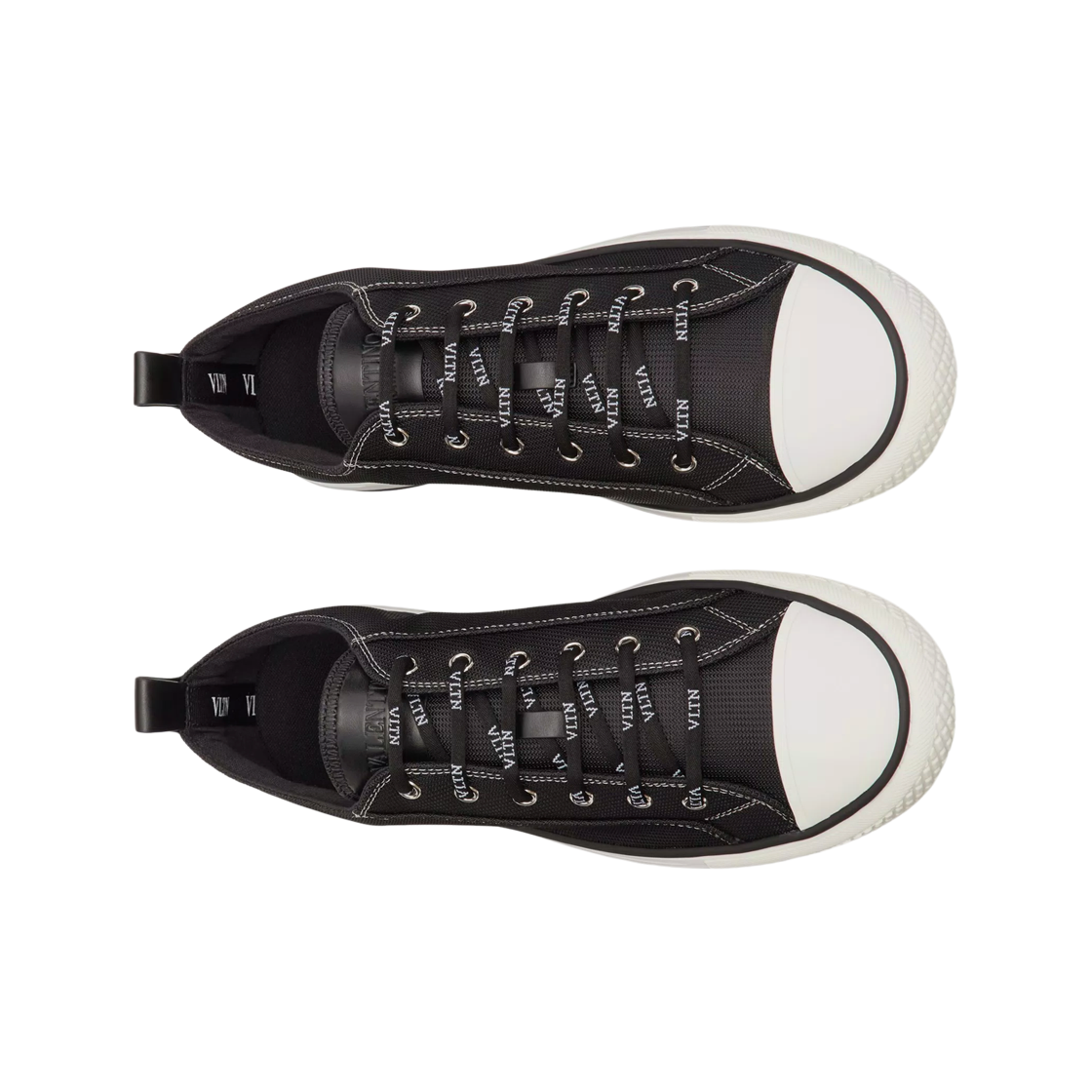 발렌티노 지지스 로우탑 패브릭 스니커즈 블랙(Valentino Giggies Low-Top Fabric Sneakers Black) - 2