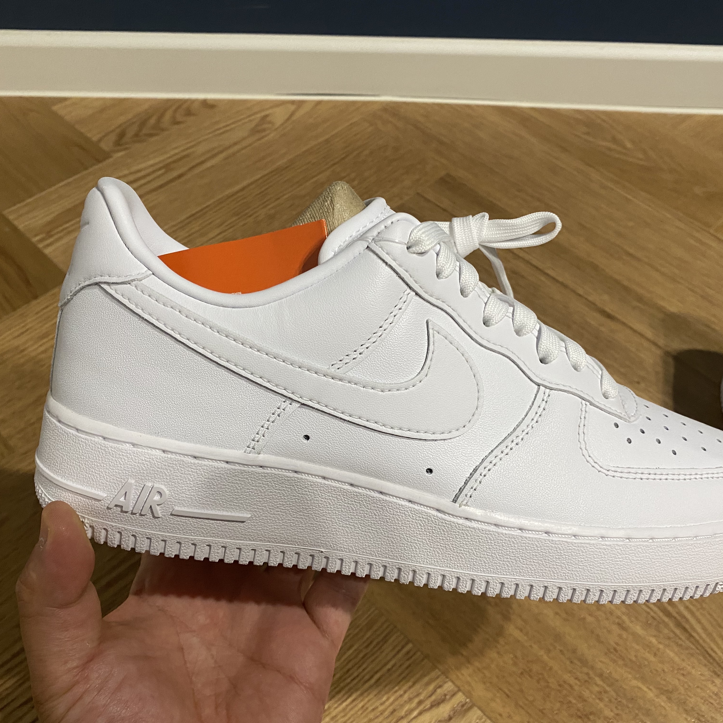 Nike Air Force 1 '07 Low White, Nike Air Force 1 Low Retro Color of the Month White 착용 스타일 - 2