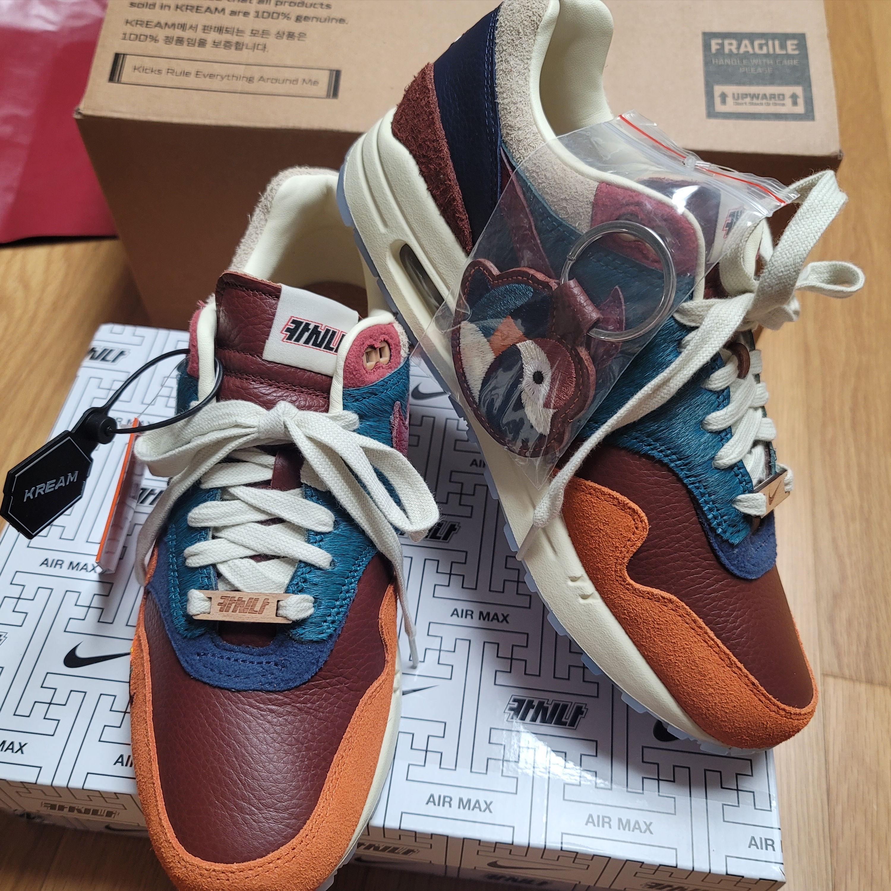 Nike x Kasina Air Max 1 SP Won-Ang Orange 착용 스타일