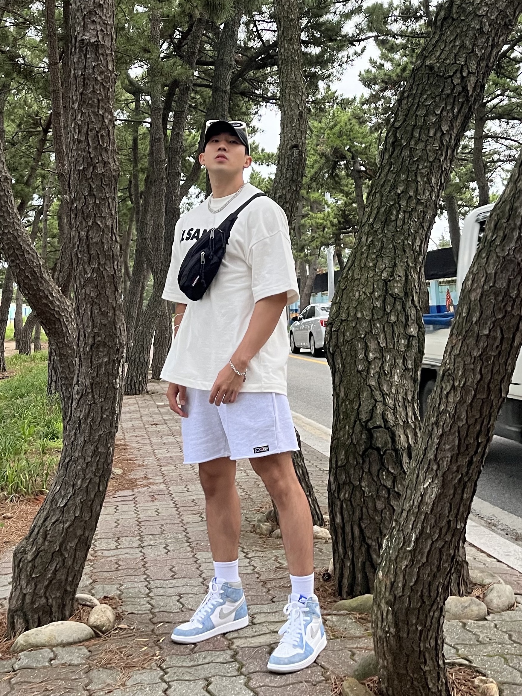 Jil Sander Logo T-Shirt Natural - 21FW 착용 스타일 - 1