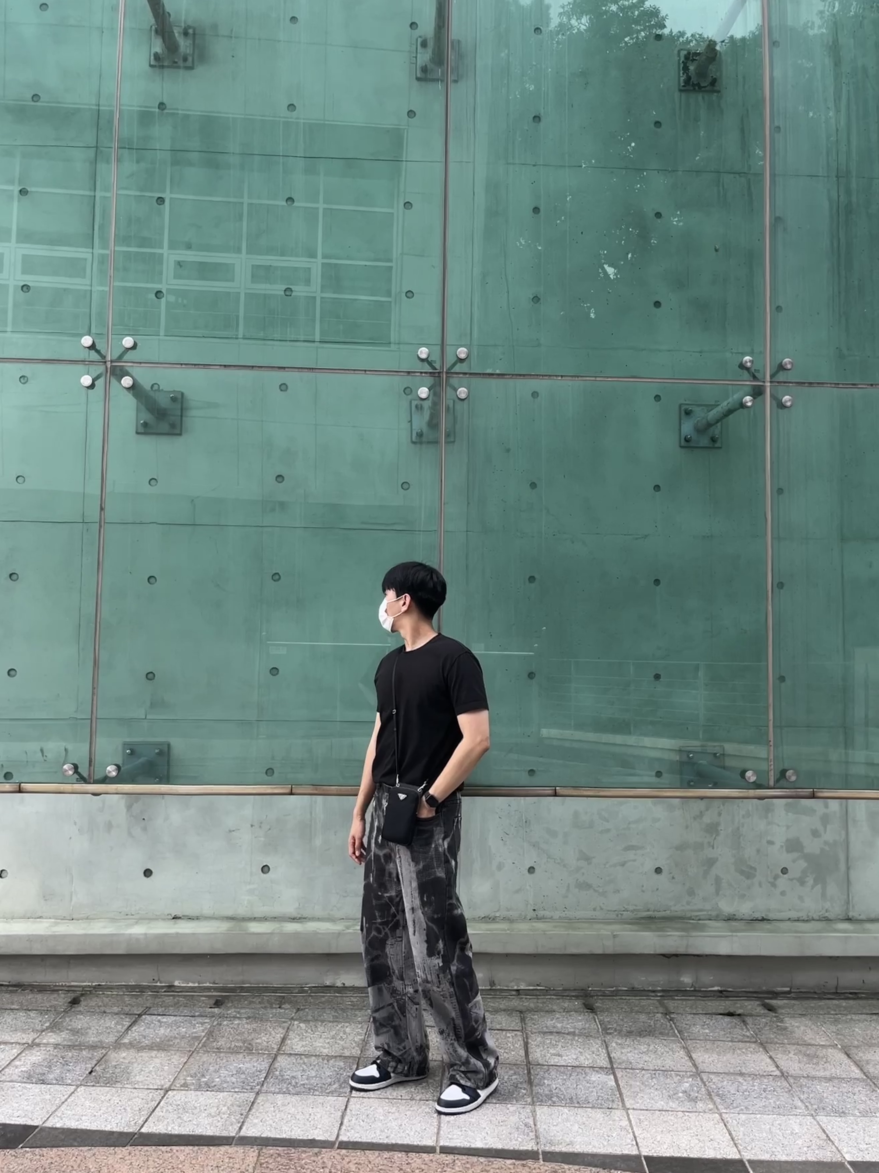 C.P. Company Chrome Logo Cap Black - 22SS 착용 스타일 - 1