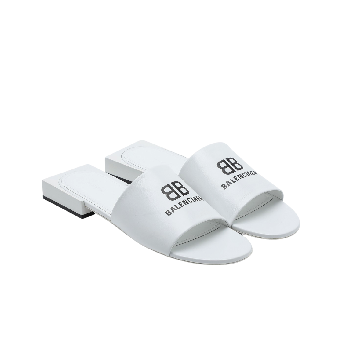 (W) 발렌시아가 박스 샌들 화이트 블랙((W) Balenciaga Box Sandal White Black) - 2