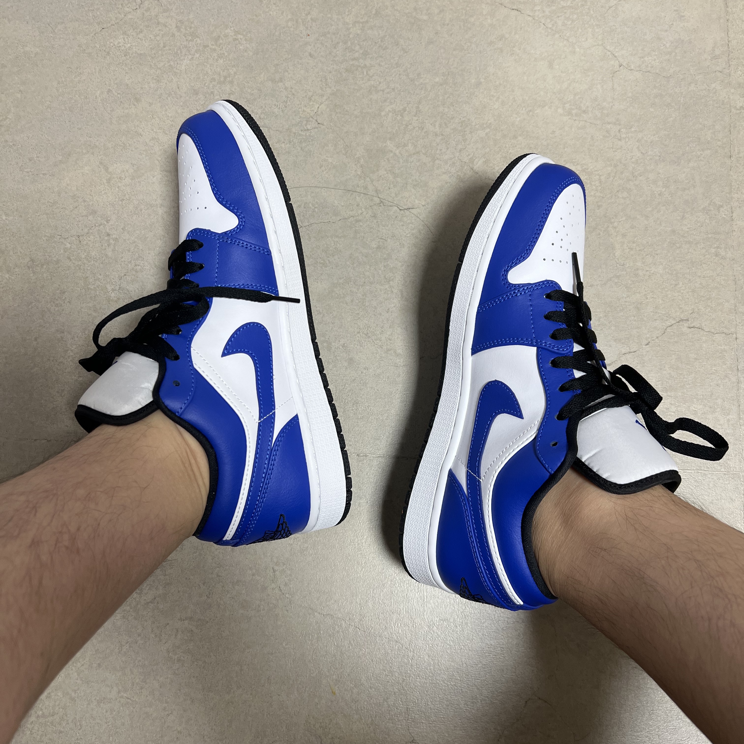Jordan 1 Low Hyper Royal, Jordan 1 Low OG Starfish 착용 스타일 - 3