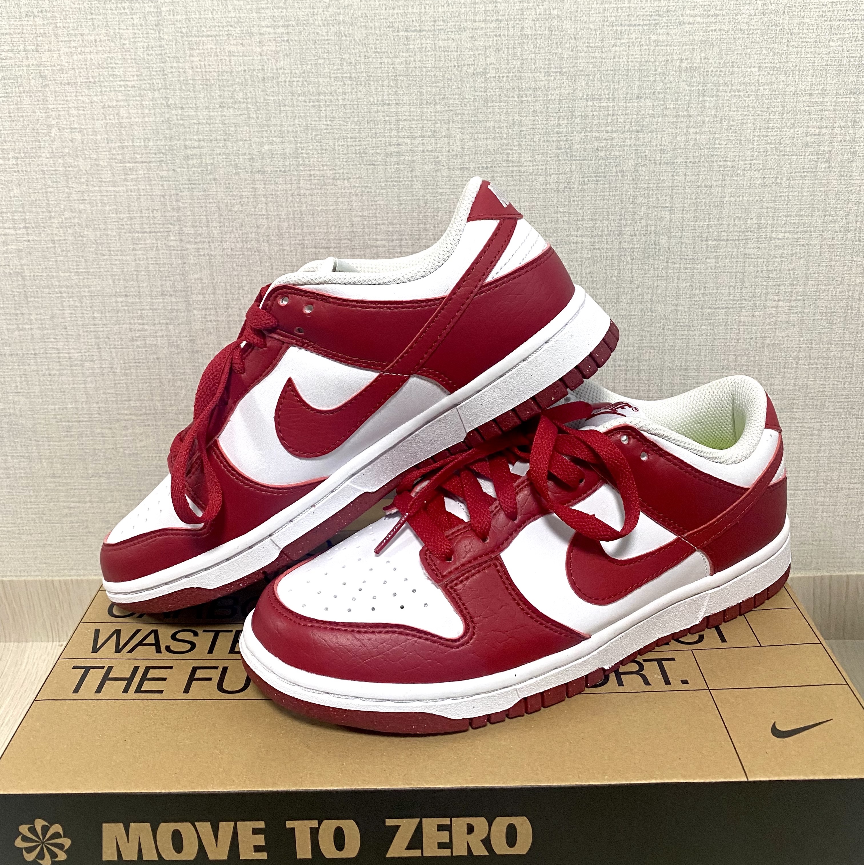 (W) Nike Dunk Low Next Nature Gym Red 착용 스타일 - 3