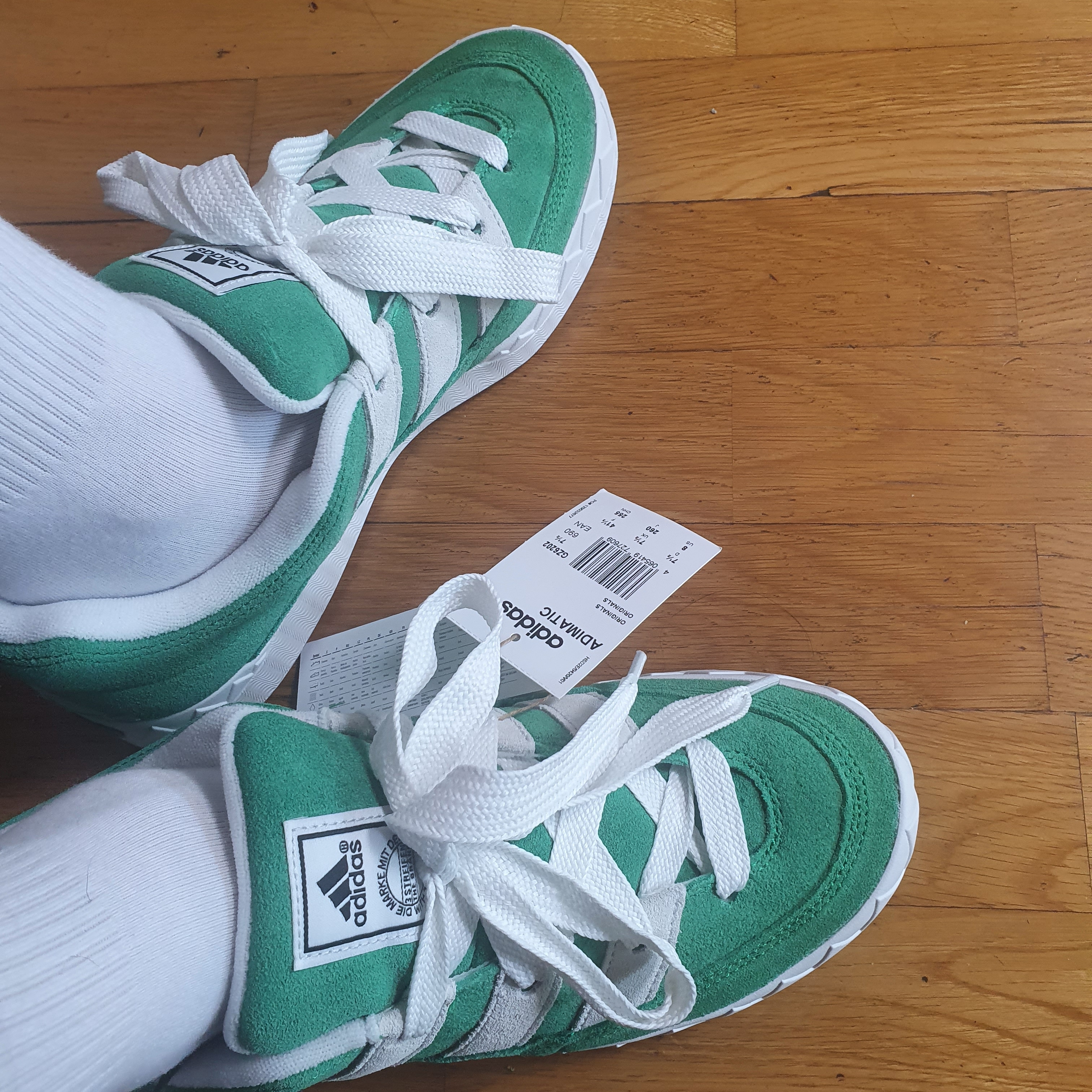 Adidas Adimatic Green 착용 스타일