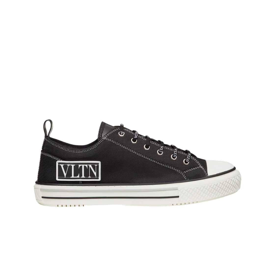 발렌티노 지지스 로우탑 패브릭 스니커즈 블랙(Valentino Giggies Low-Top Fabric Sneakers Black) - 1