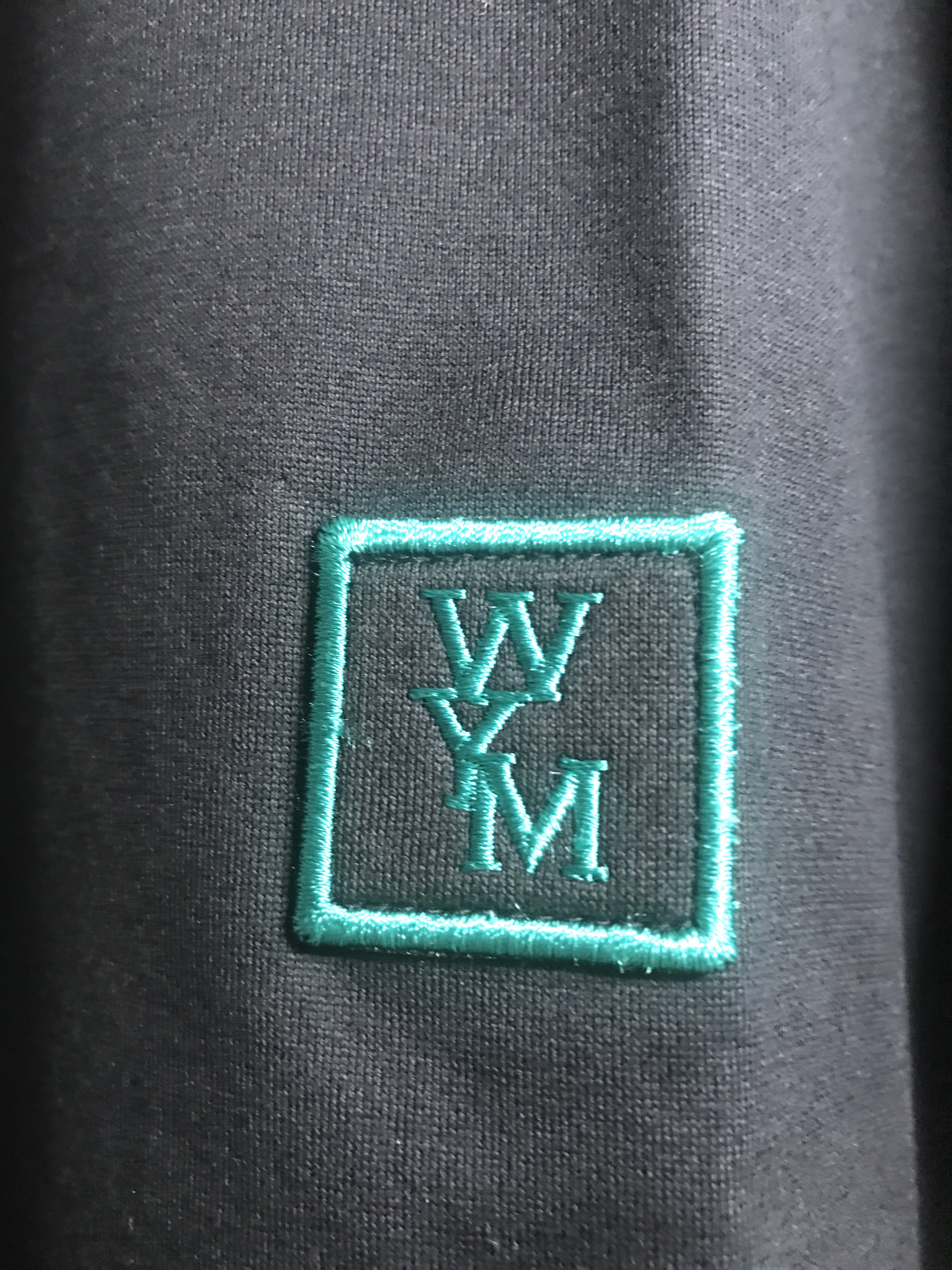 Wooyoungmi Turquoise Back Logo T-Shirt Navy - 22FW 착용 스타일 - 1