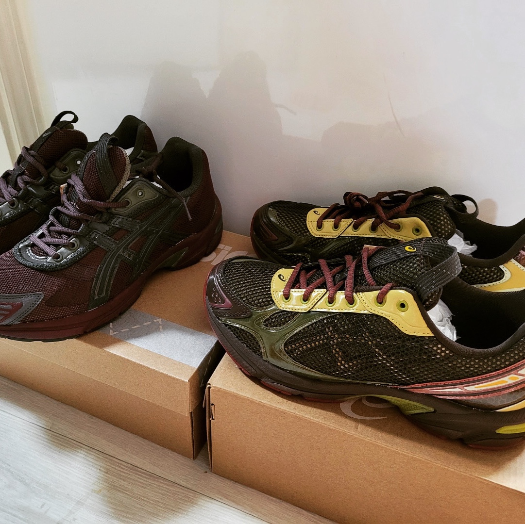 Asics UB2-S Gel-1130 Deep Mars, Asics UB4-S Gel-1130 Demitasse 착용 스타일