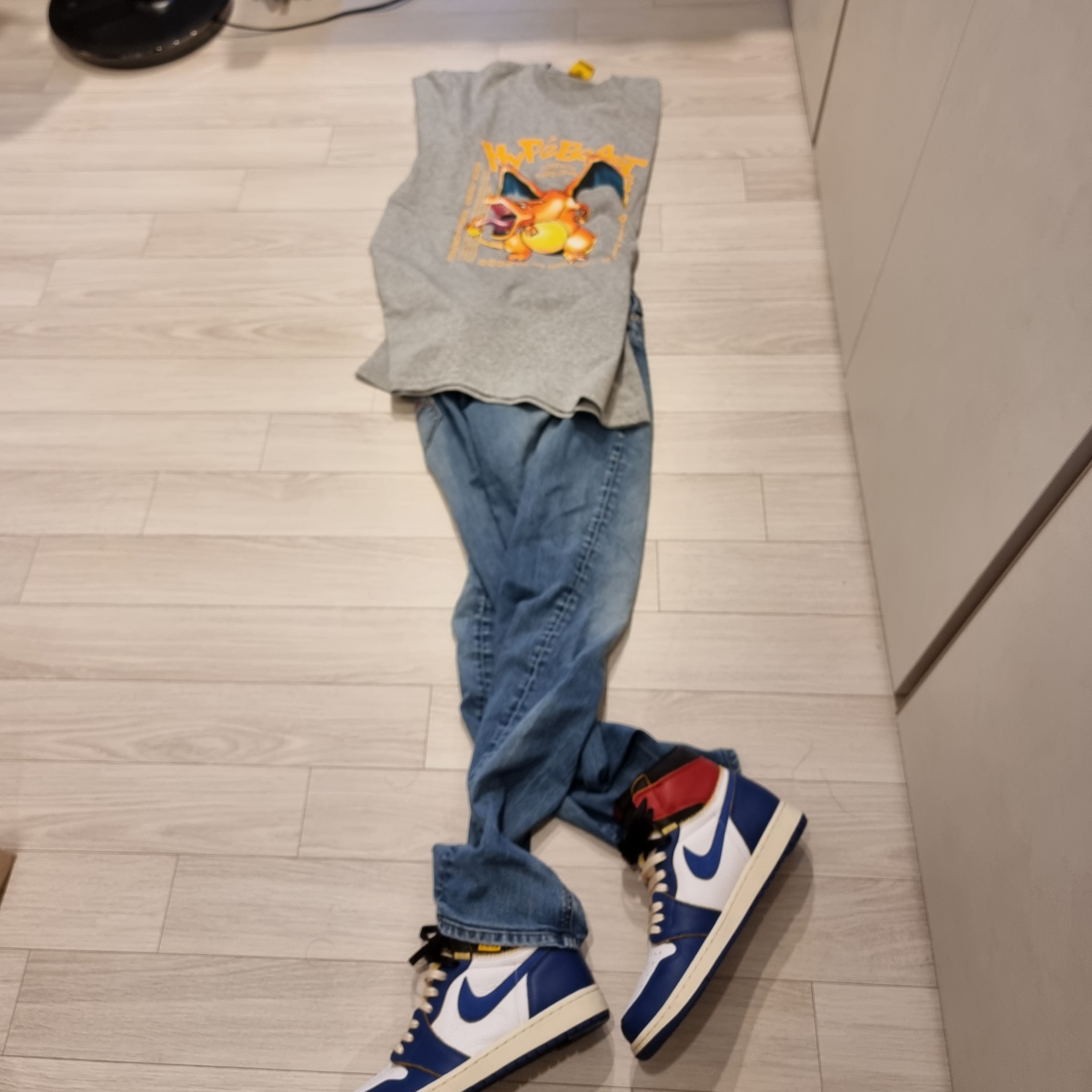 Jordan 1 x Union Retro High Blue Toe 착용 스타일