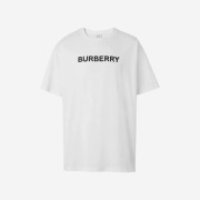 Burberry Logo Print Cotton Oversized T-shirt White