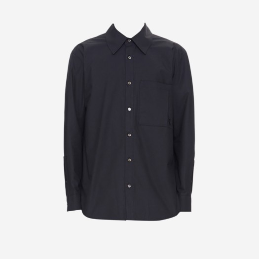 Wooyoungmi Cotton Embroidered Shirt Navy - 22FW