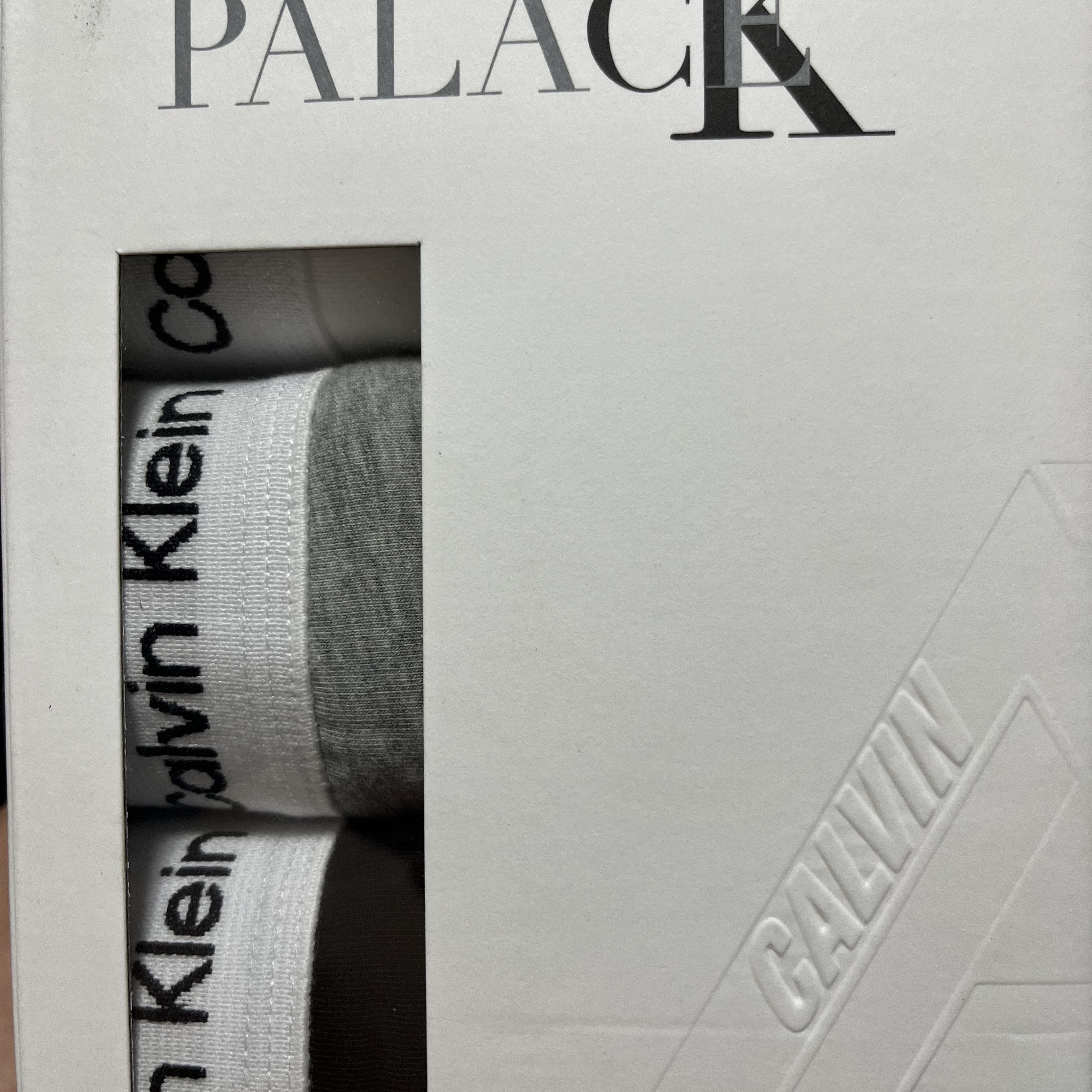 Palace x CK1 Boxer Briefs Classic White Light Grey Heather Black (3 Pack) 착용 스타일