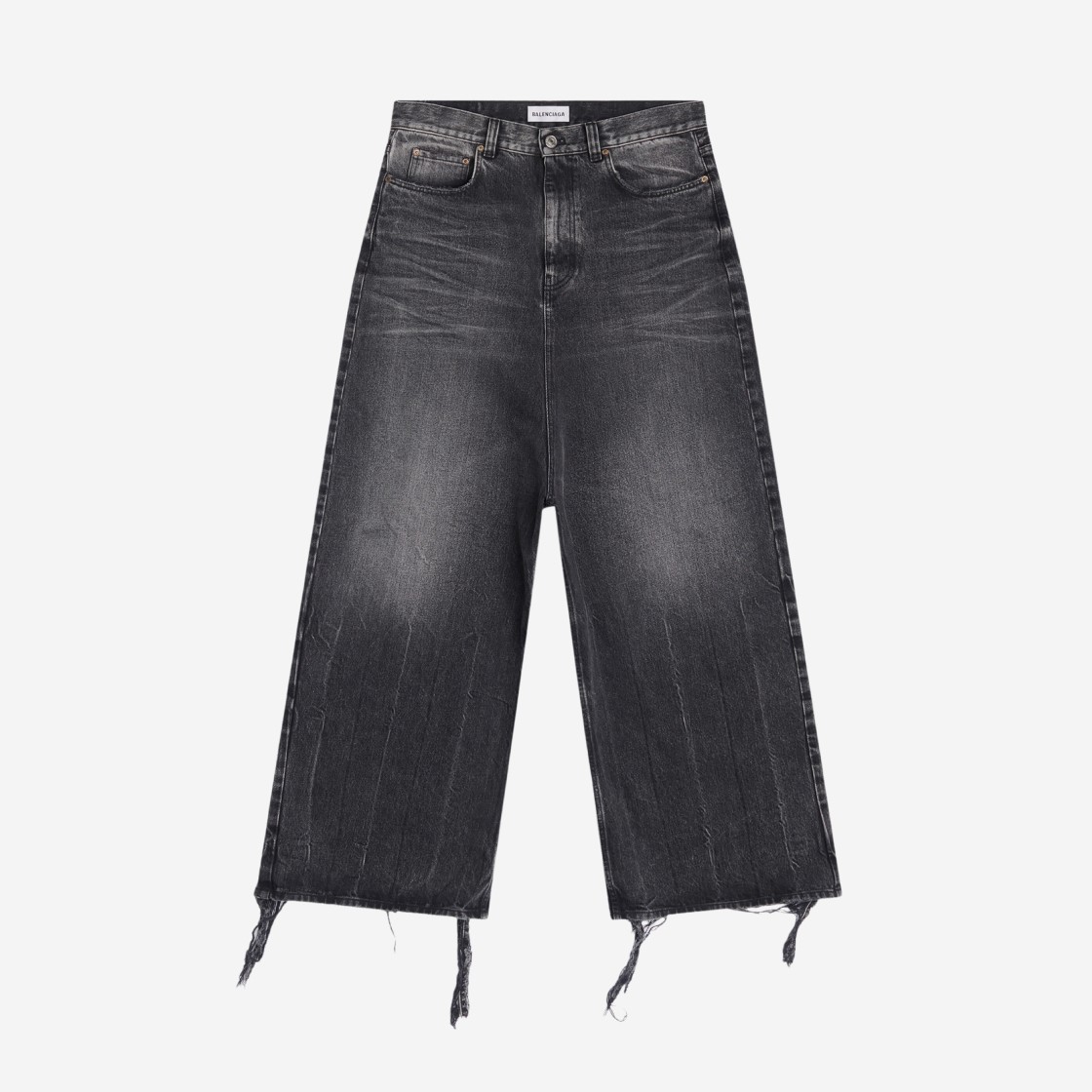 (W) Balenciaga Low Crotch Jeans Black 상세 이미지 1