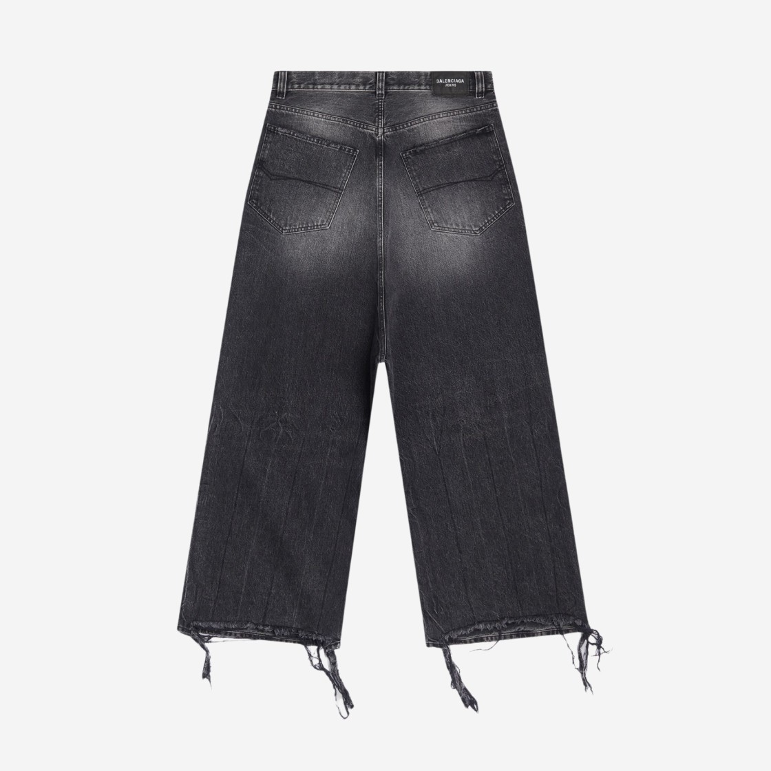 (W) Balenciaga Low Crotch Jeans Black 상세 이미지 2