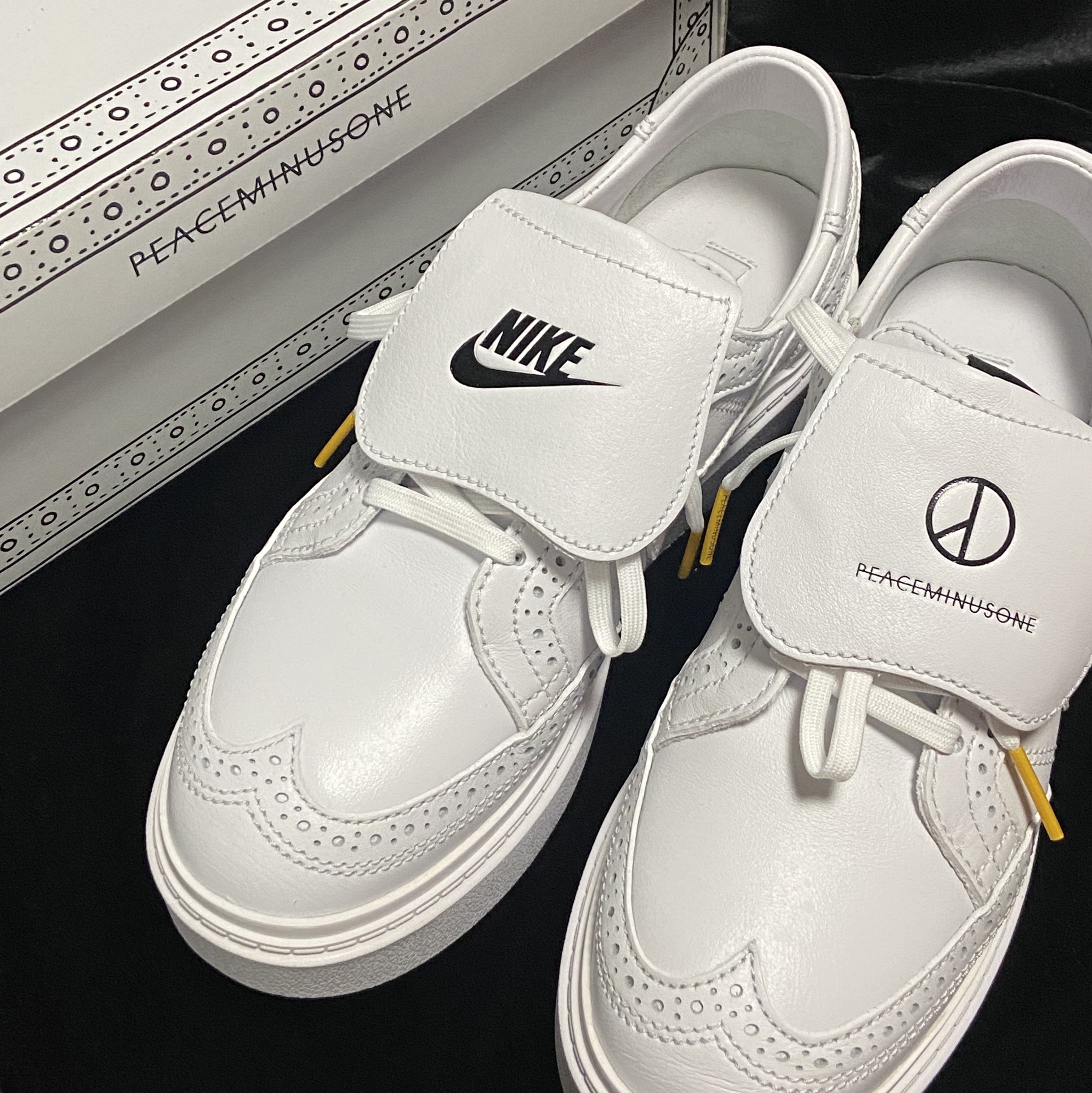 Nike x Peaceminusone Kwondo1 White 착용 스타일