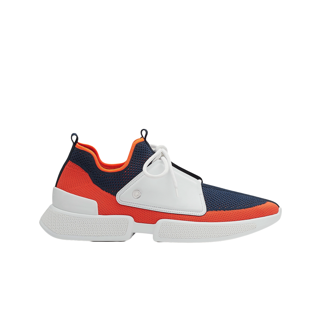 에르메스 엑스퍼트 스니커즈 니트 카프스킨 레더 패치 & 마린 오랑쥬 블랑(Hermes Expert Sneakers Knit & Marine Orange Blanc) - 1