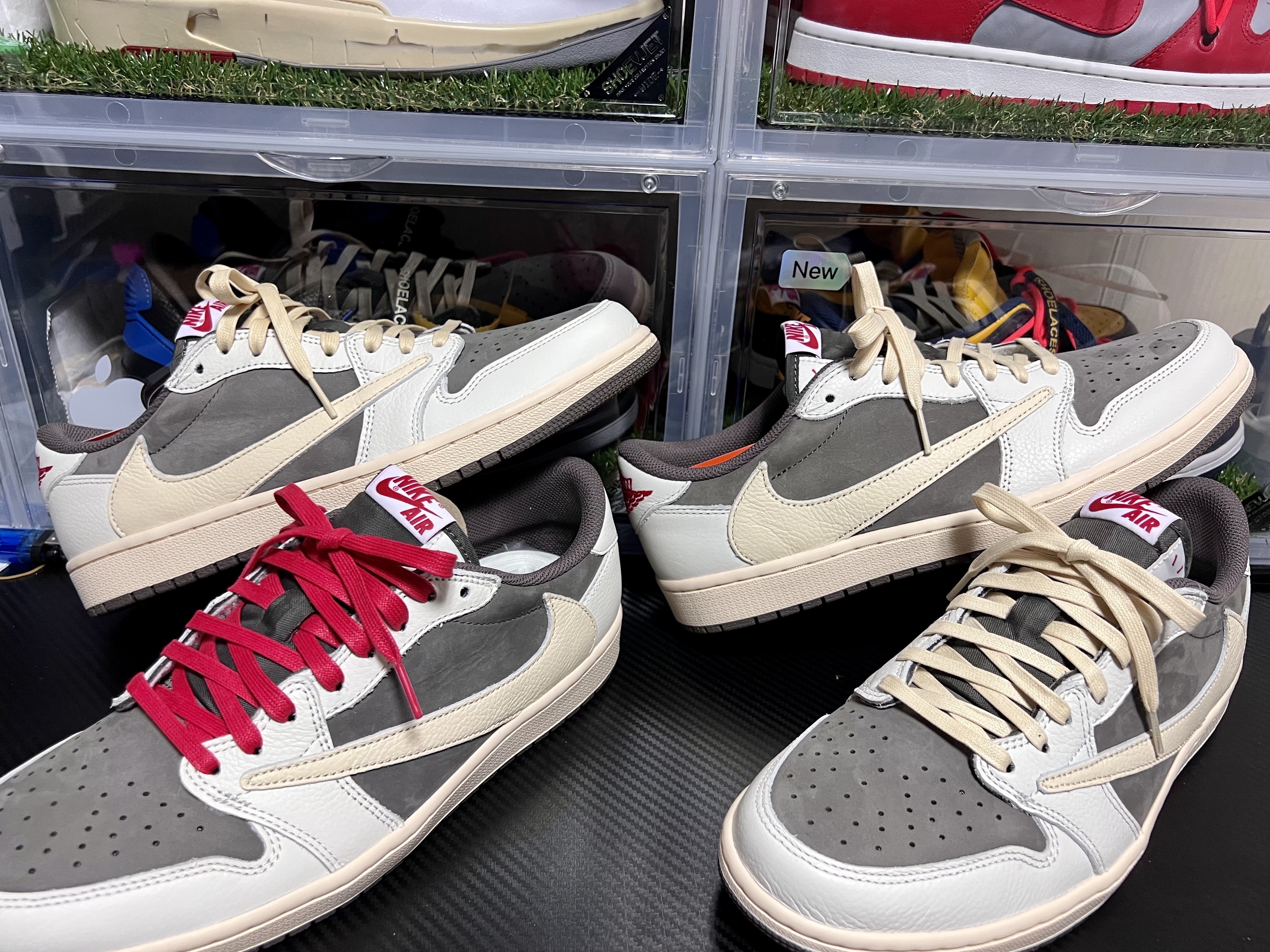 Jordan 1 x Travis Scott Retro Low OG SP Sail and Ridgerock 착용 스타일 - 2