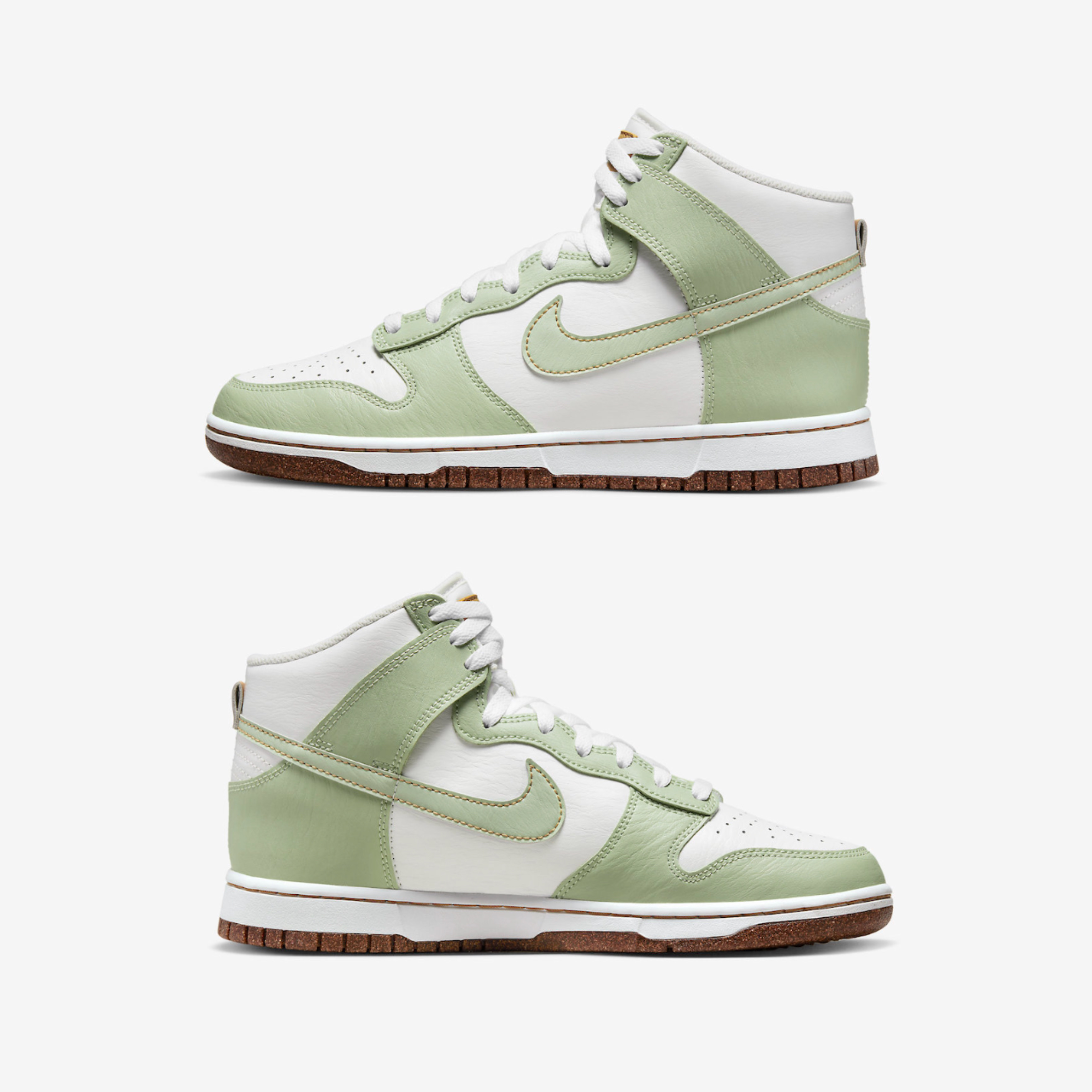 Nike Dunk High Retro SE Honeydew 착용 스타일 - 3
