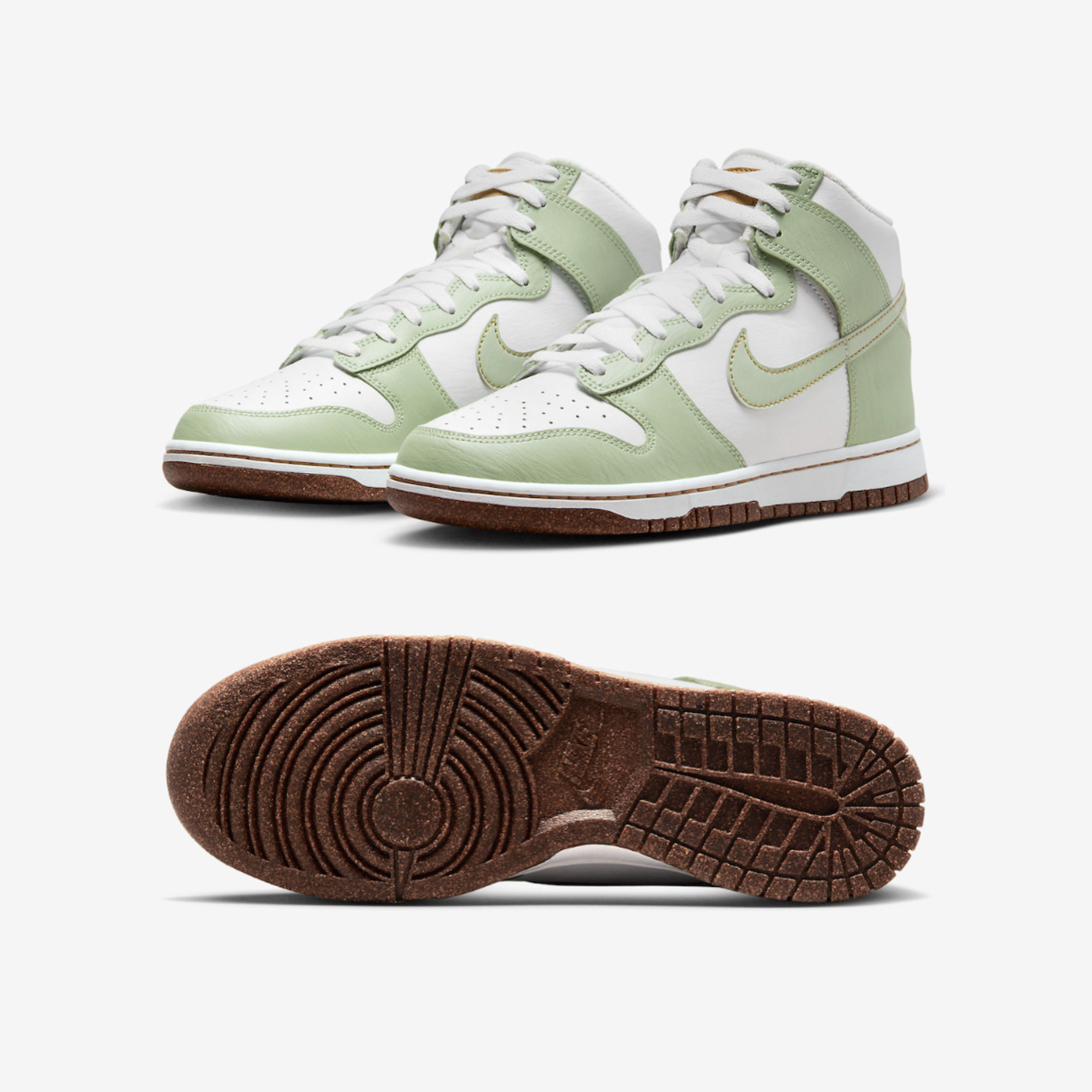 Nike Dunk High Retro SE Honeydew 착용 스타일 - 2