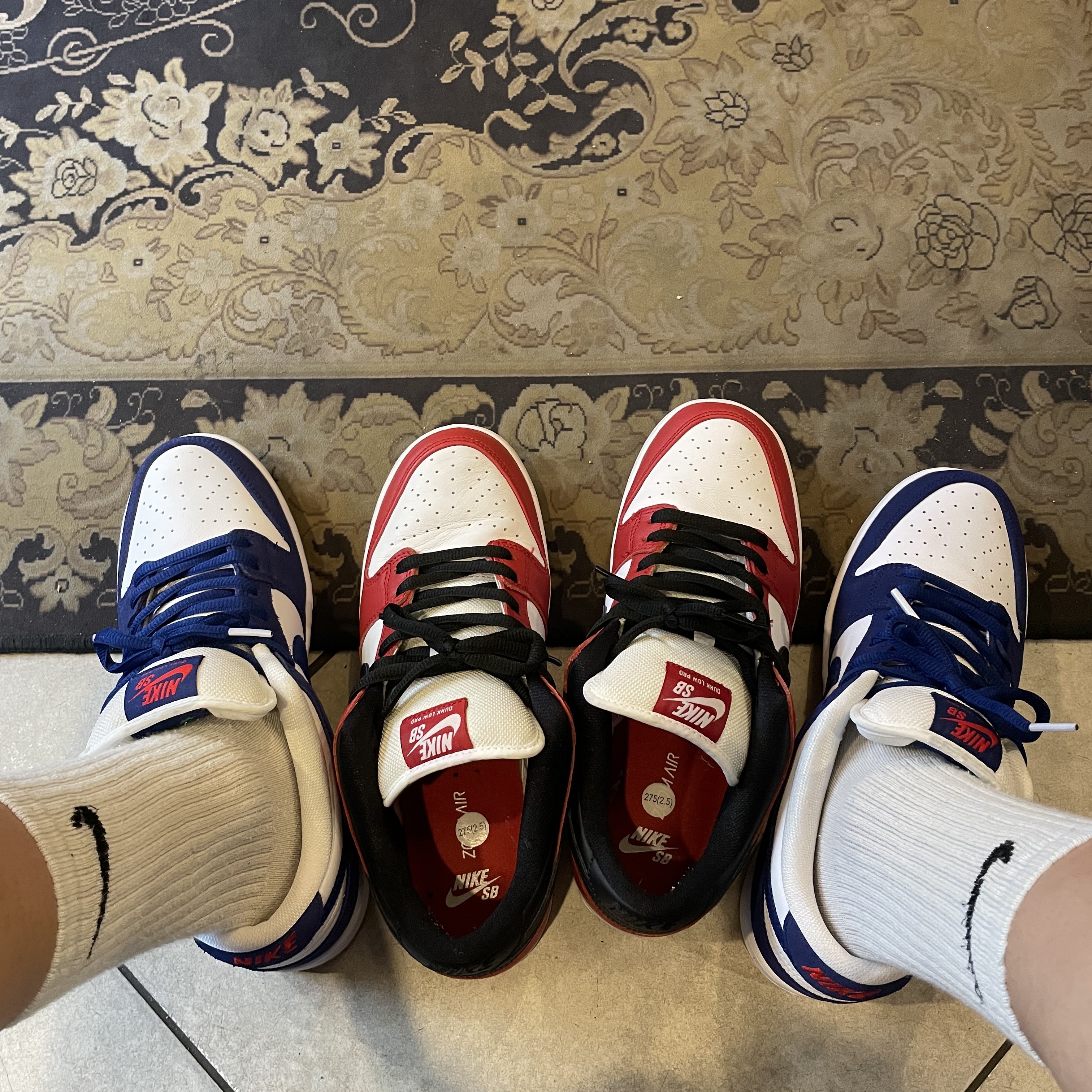 Nike SB Dunk Low Pro Premium Deep Royal Blue, Nike SB Dunk Low Pro Chicago 착용 스타일