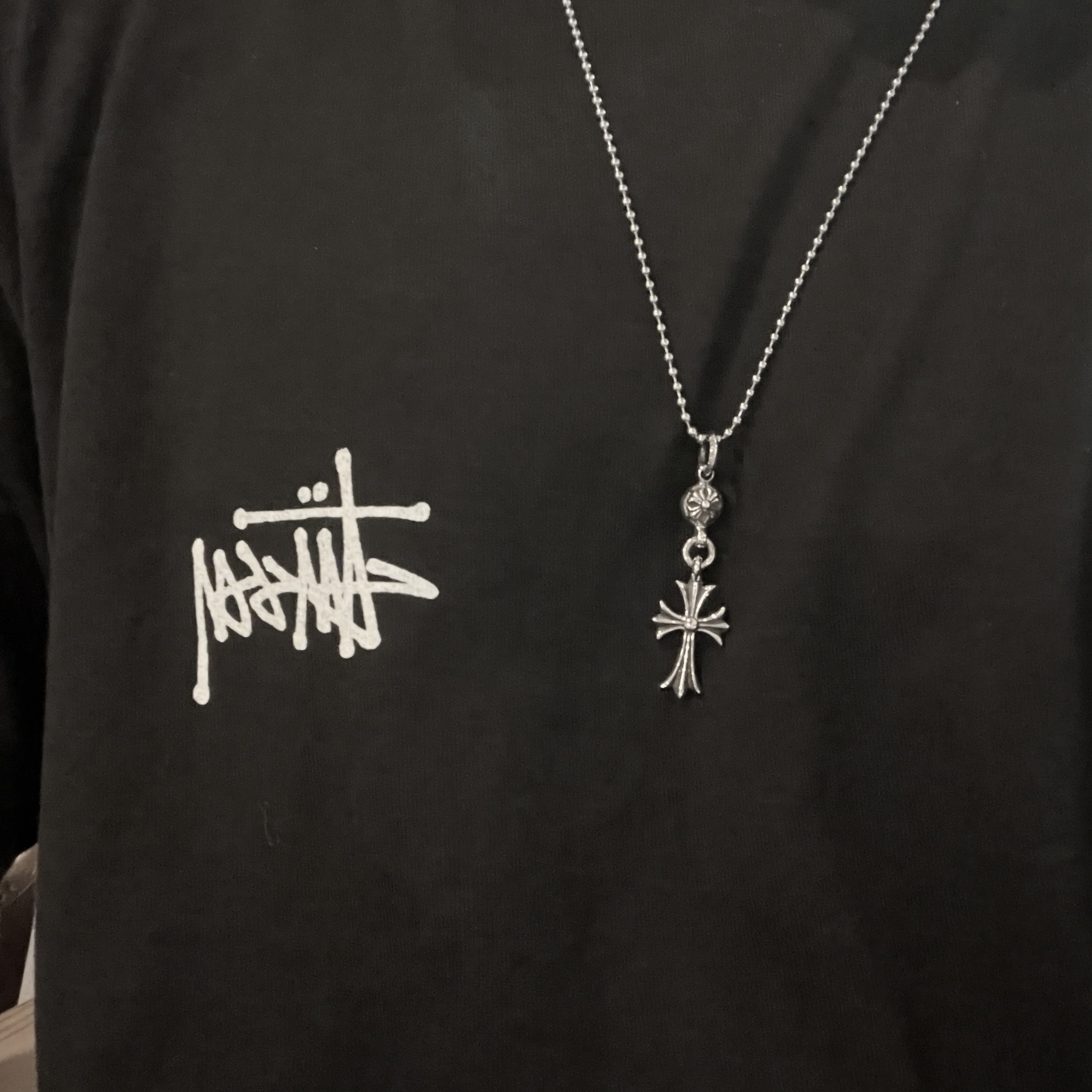 Stussy Basic Stussy Pigment Dyed T-Shirt Black 2022 착용 스타일 - 1