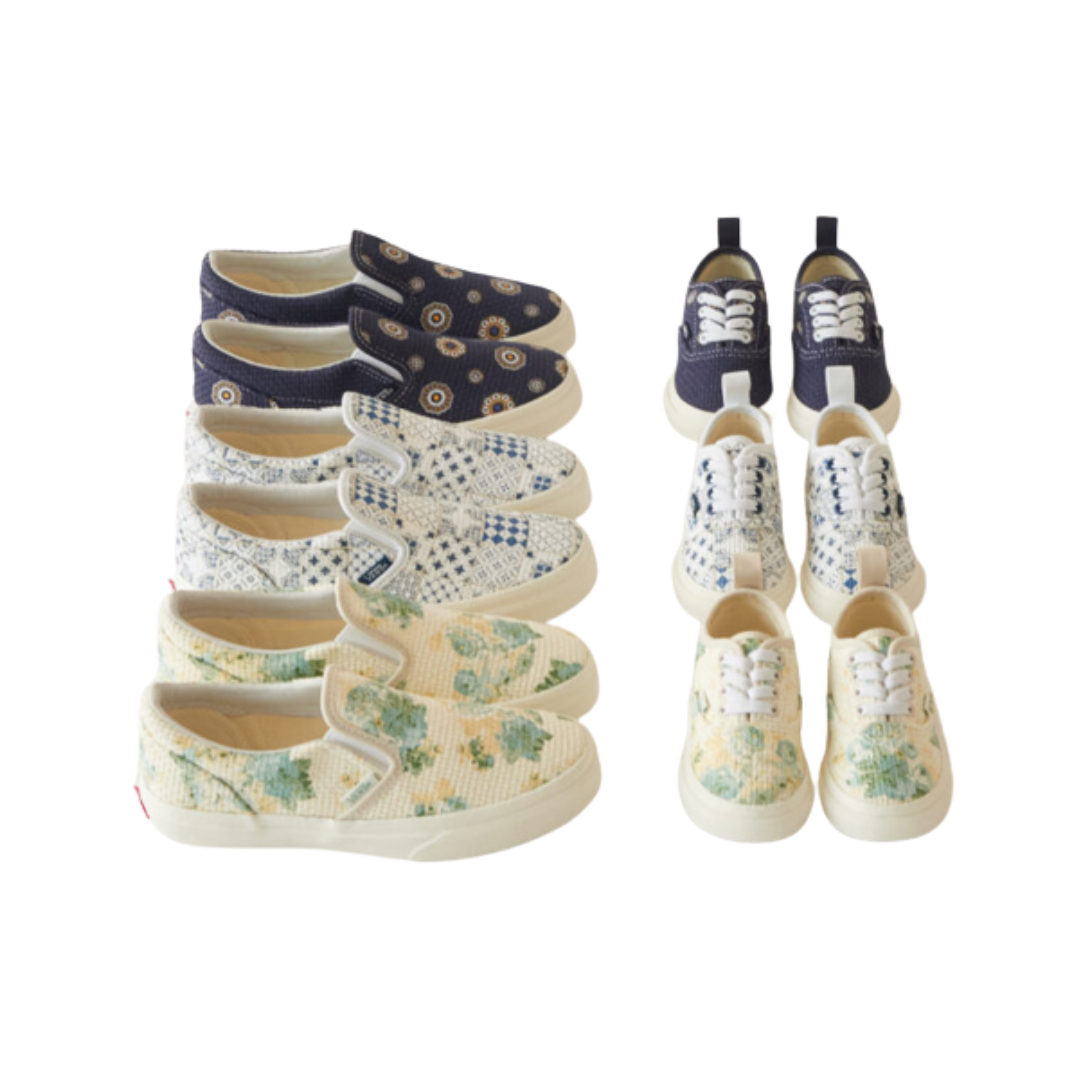 Vans Vault x Kith 10th Anniversary OG Classic Slip-On LX Paisley Gibraltar Sea, Vans Vault x Kith 10th Anniversary OG Classic Slip-On LX Gray Tile 착용 스타일 - 4