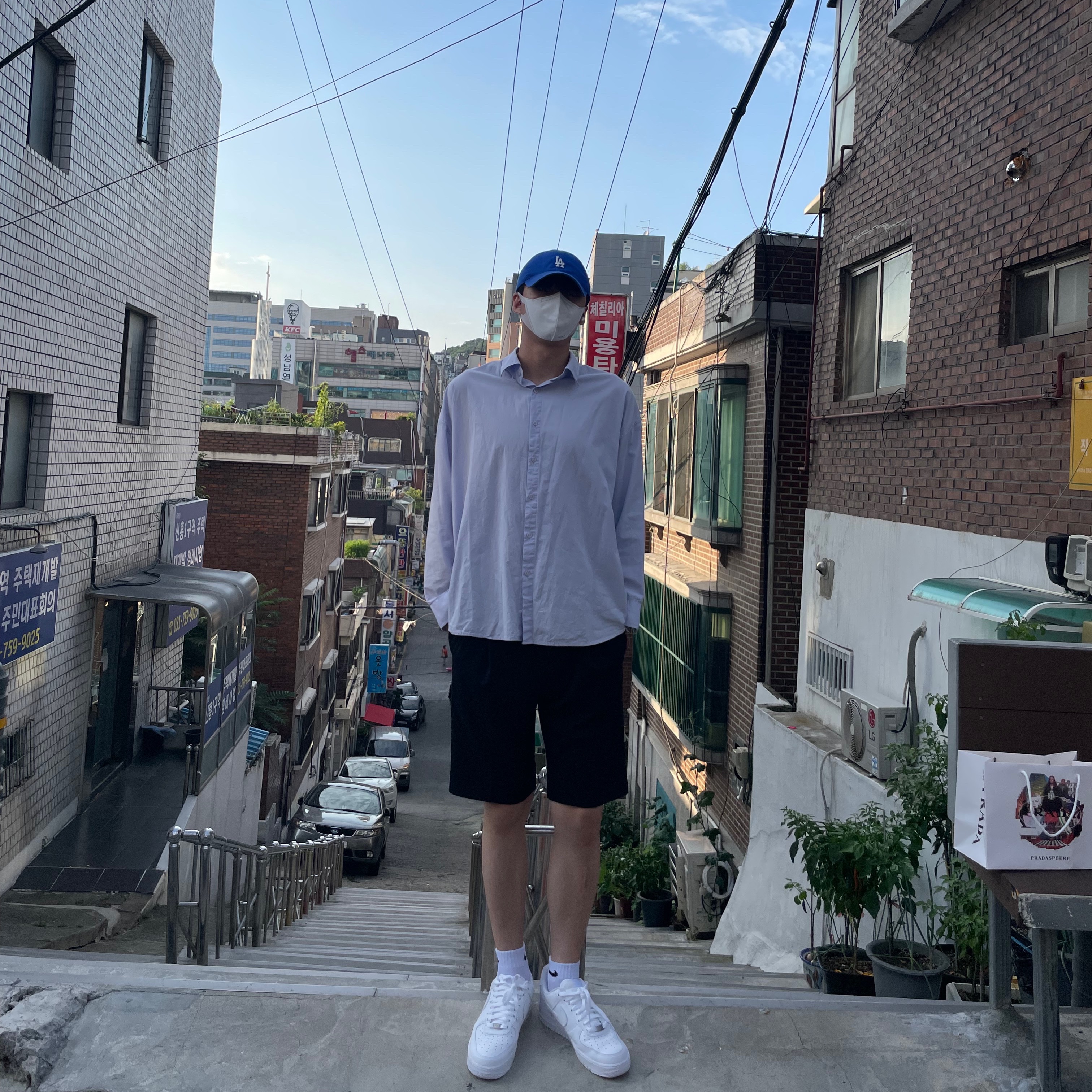 Nike Air Force 1 '07 Low White 착용 스타일