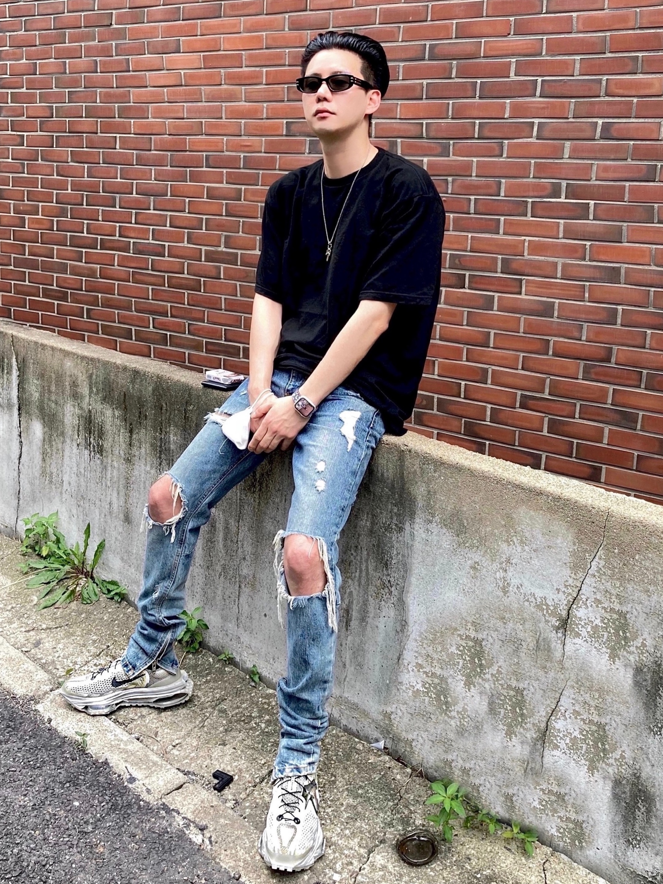 Nike x Matthew M Williams Zoom 004 Stone 착용 스타일