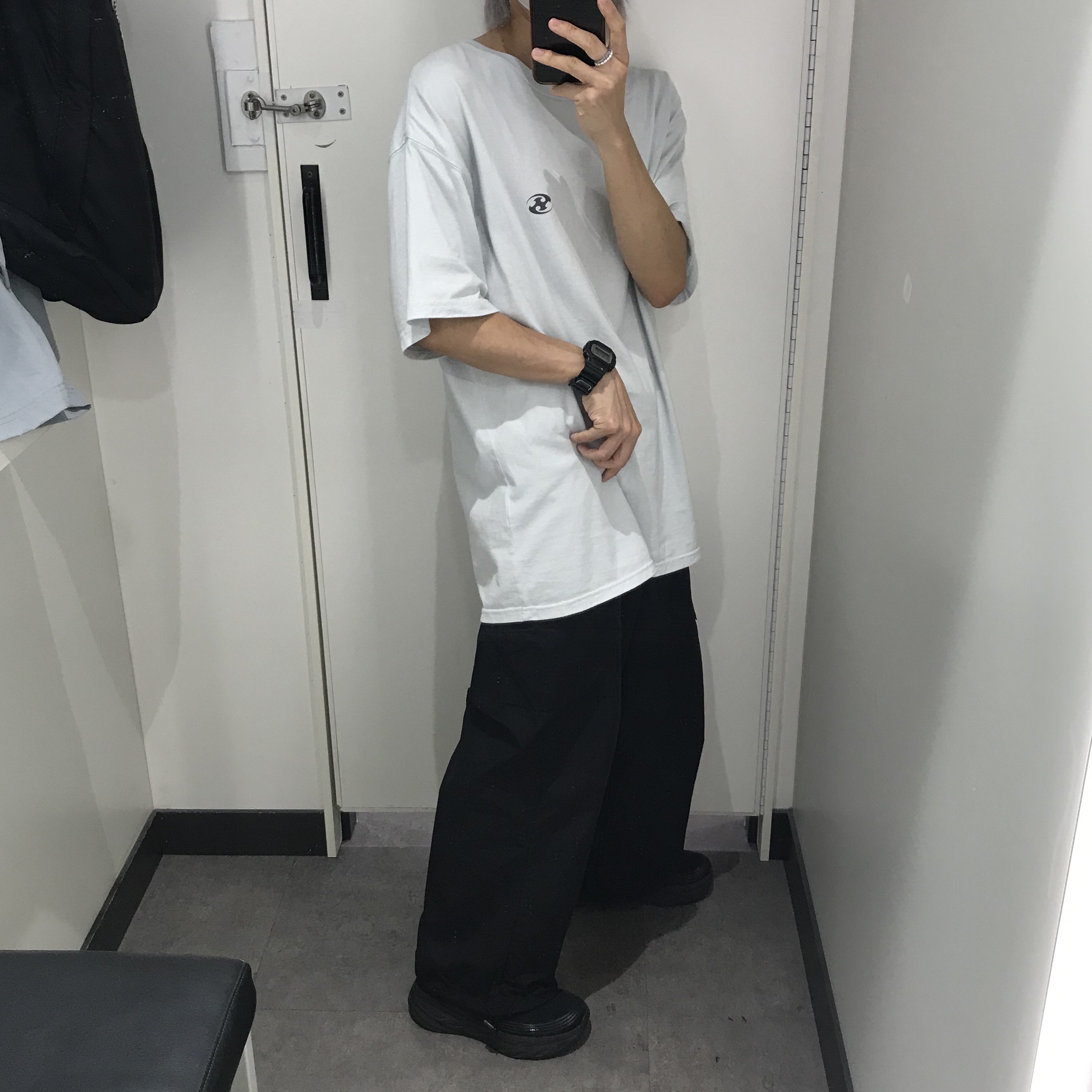 (W) Hoka Bondi 6 Black - Wide 착용 스타일