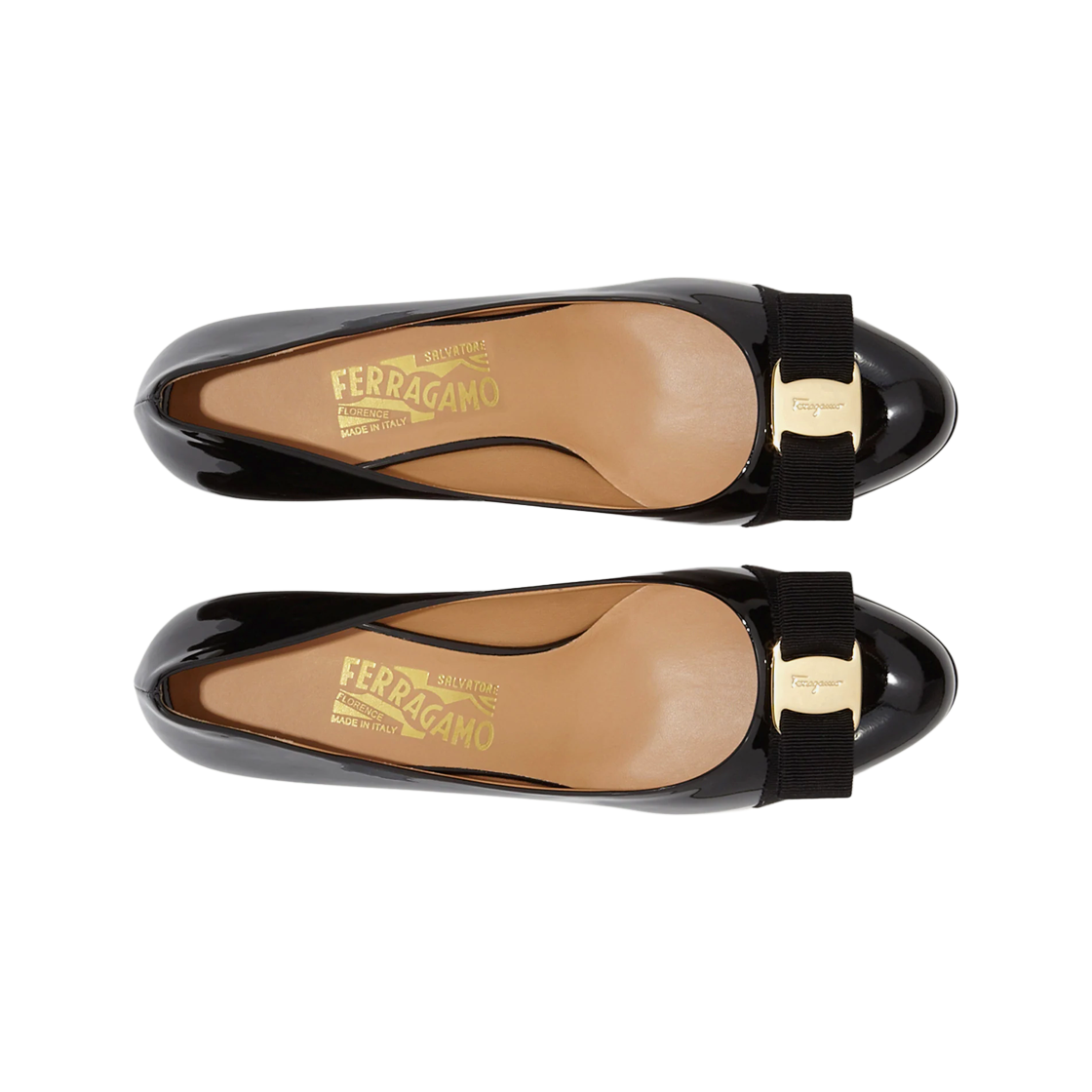 (W) 페라가모 바라 보우 펌프 슈 블랙 - D((W) Ferragamo Vara Bow Pump Shoe Black - D) - 2
