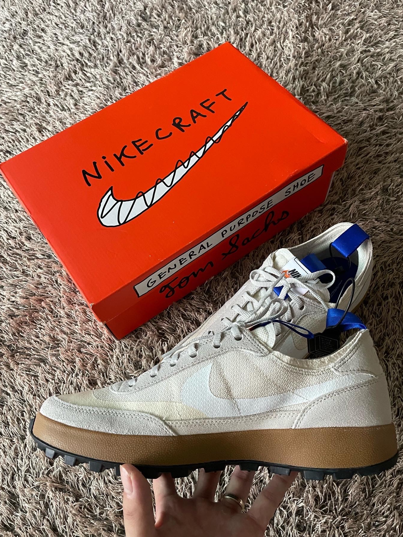 Nike x Tom Sachs General Purpose Shoe Light Cream 착용 스타일 - 3